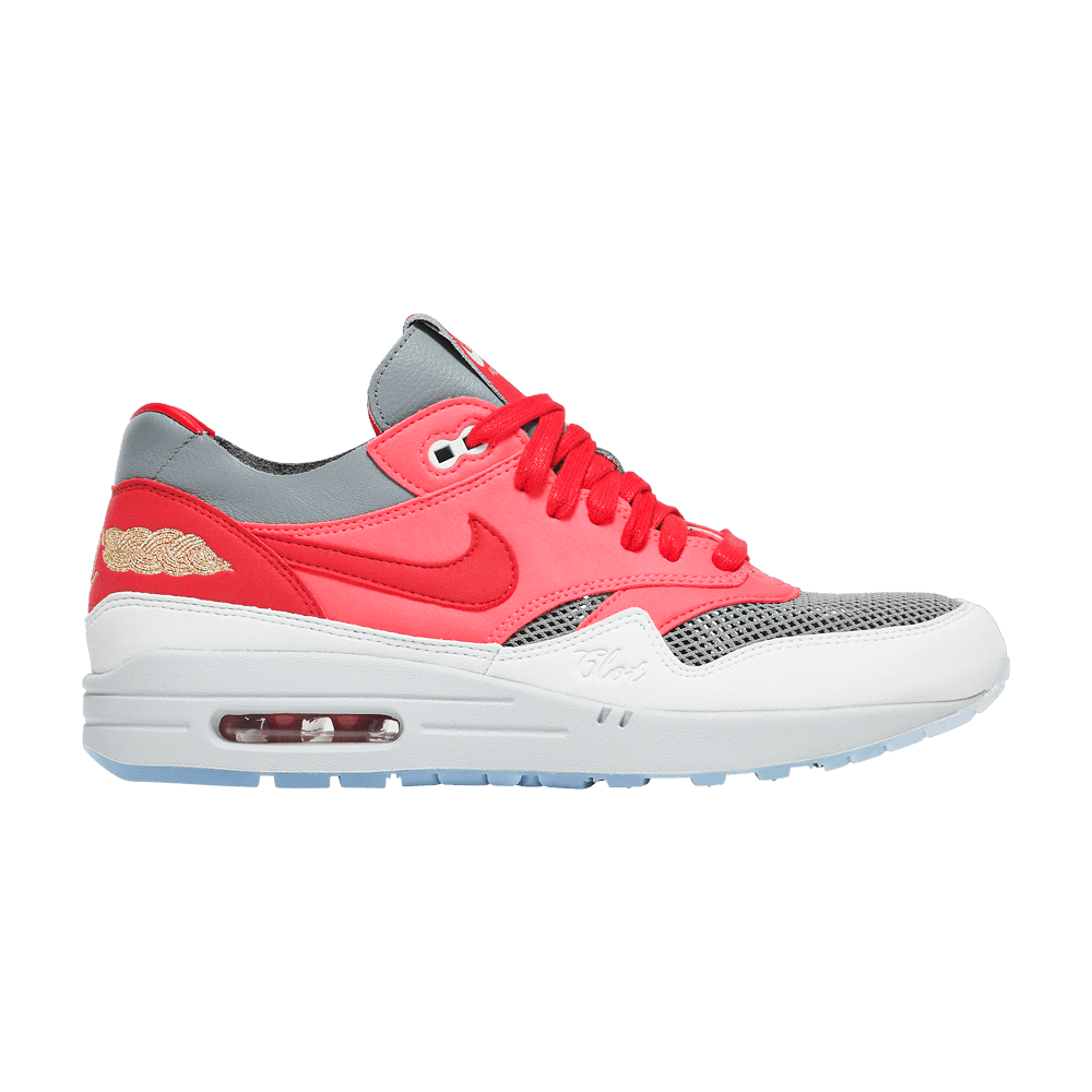 Deals on Men's CLOT x Air Max 1 'Kiss Of Death - Solar Red' on