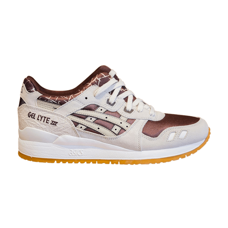 ASICS Gel Lyte 3 Romance Shoes Men\'s Size 8 Sneaker Cream Brown ASICS 1203A277-102 Gel Lyte III OG Cream Dark Brown Mens  main image 4