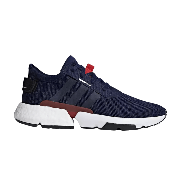 adidas gazelle silver green womens Adidas POD-S3.1 J Big Kids' Shoes Foortwear White/Footwear/Shock Red main image 1