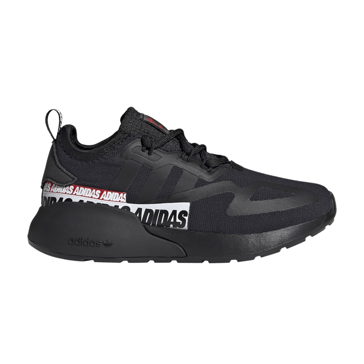 Deals on ZX 2K J 'Wordmark Heel Stripe - Black' on Sneakers.com