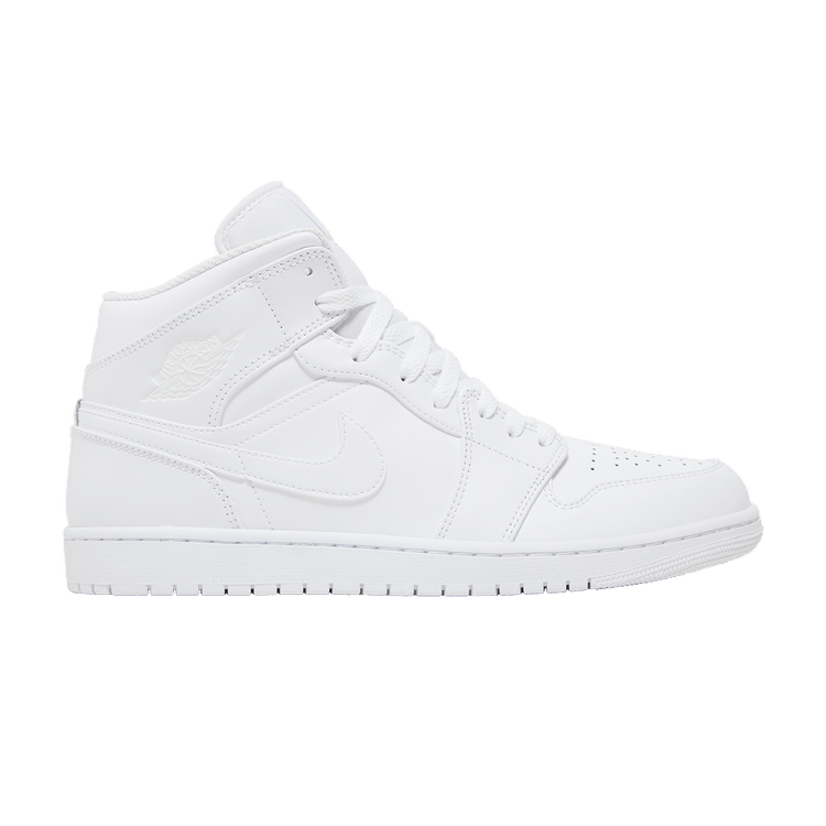 Deals on Men's Air Jordan 1 Mid 'Triple White' on Sneakers.com
