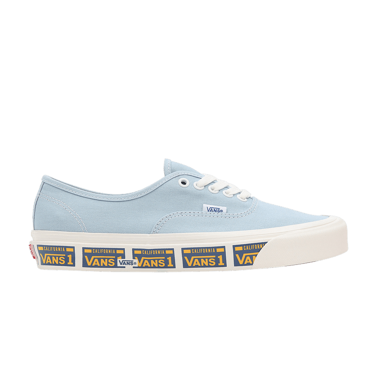 VANS スニーカー AUTHENTIC 44 DX ANAHEIM FACTORY SCENES VANITY PLATE LIGHT BLUE VN0A5KX4AXC Deals on Men's Authentic 44 DX 'Anaheim Factory - Vanity Plate