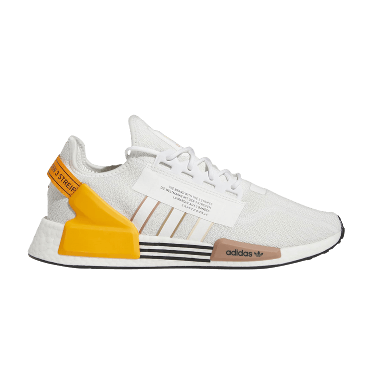 Deals on Men's NMD_R1 V2 'White Bright Orange' on Sneakers.com