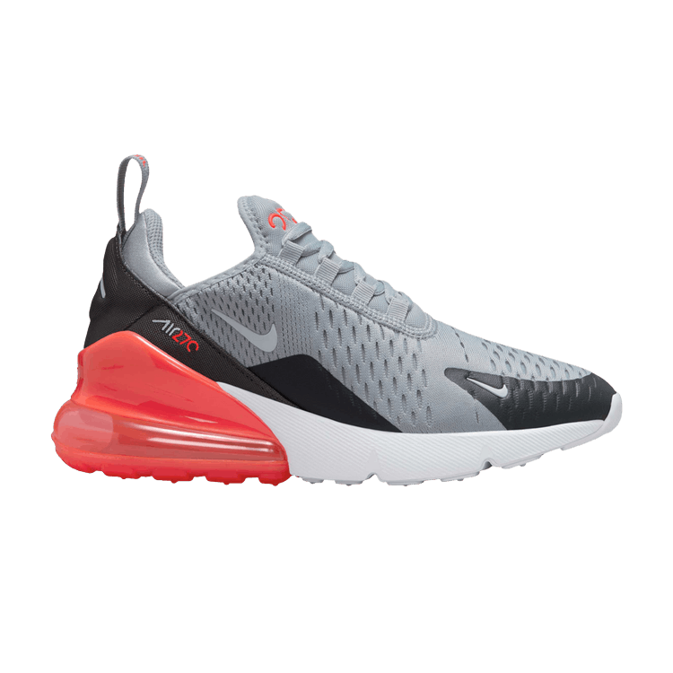 Deals on Air Max 270 GS 'Wolf Grey Bright Crimson' on Sneakers.com