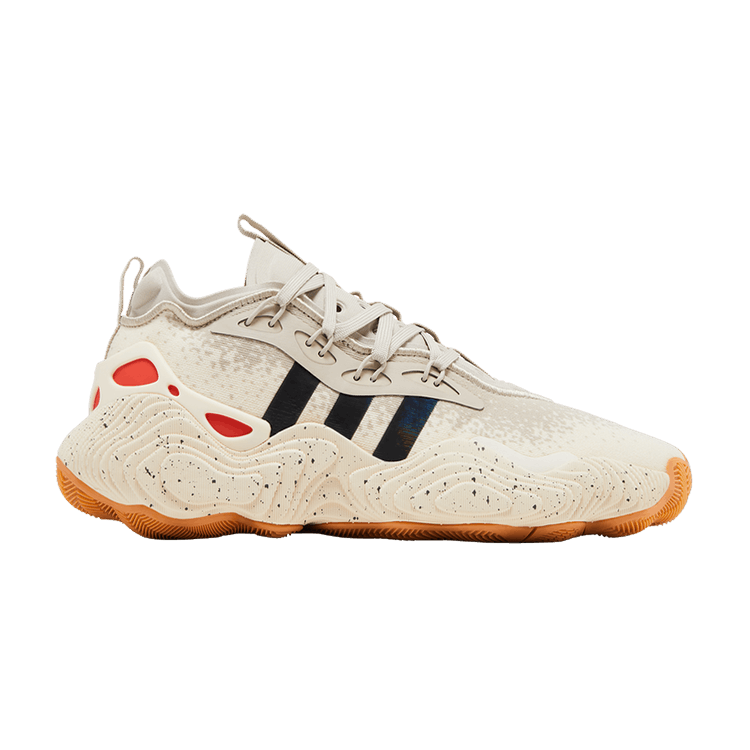 Adidas Trae Young 3 Basketball Shoes IE9351 Wonder Beige Gum Men\'s Size 3.5 Adidas Trae Young 3 Basketball Shoes IE9351 Wonder Beige Gum  main image 4