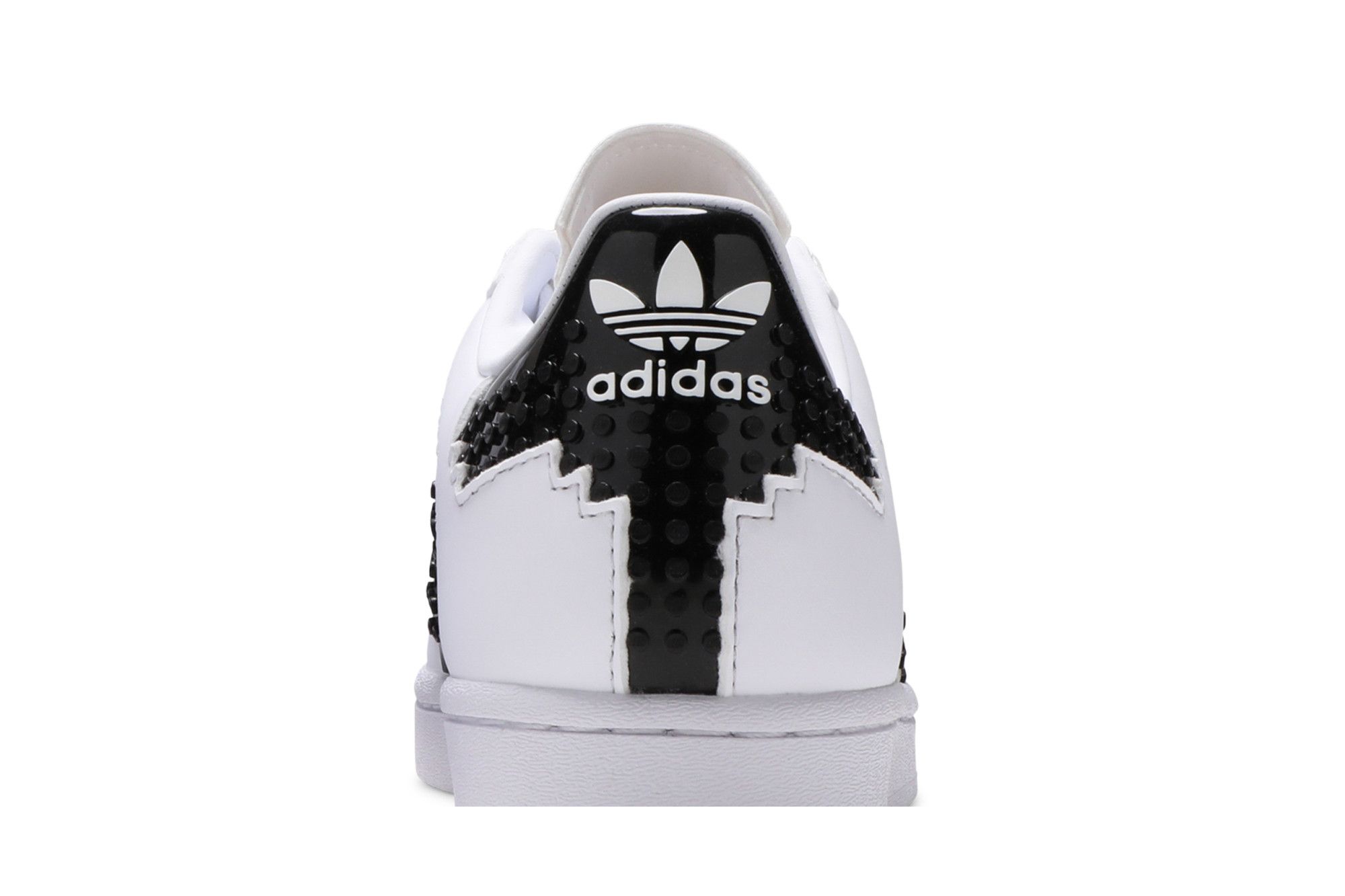 Adidas Superstar  Base Plates White Black Leather Men\'s Sneakers Size 13.5 LEGO X Superstar  main image 2