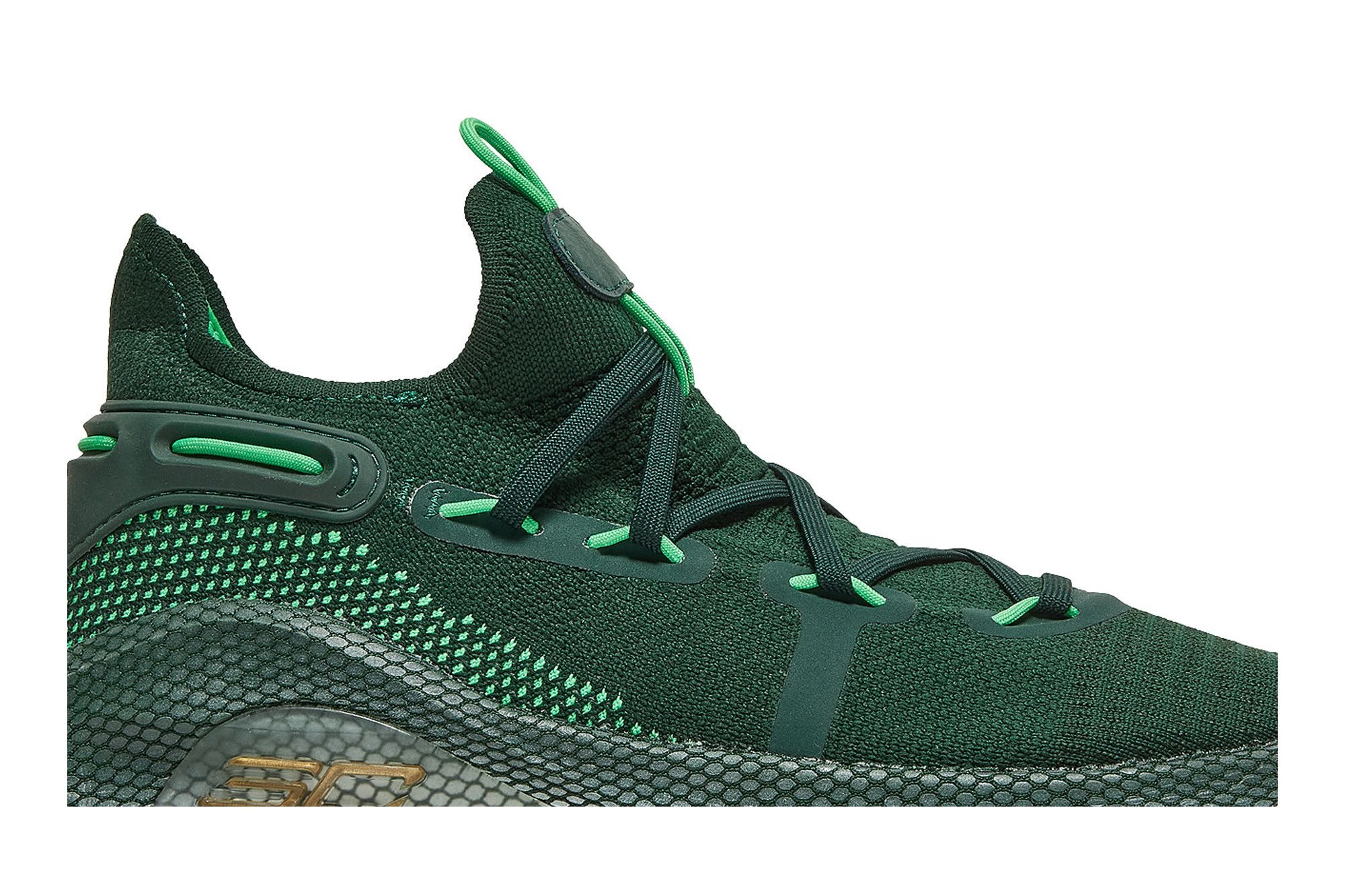 Under Armour Curry 6 Team Forest Green White Basketball Shoes Men’s Size 10 under-armour-curry-6-3022893-  main image 4