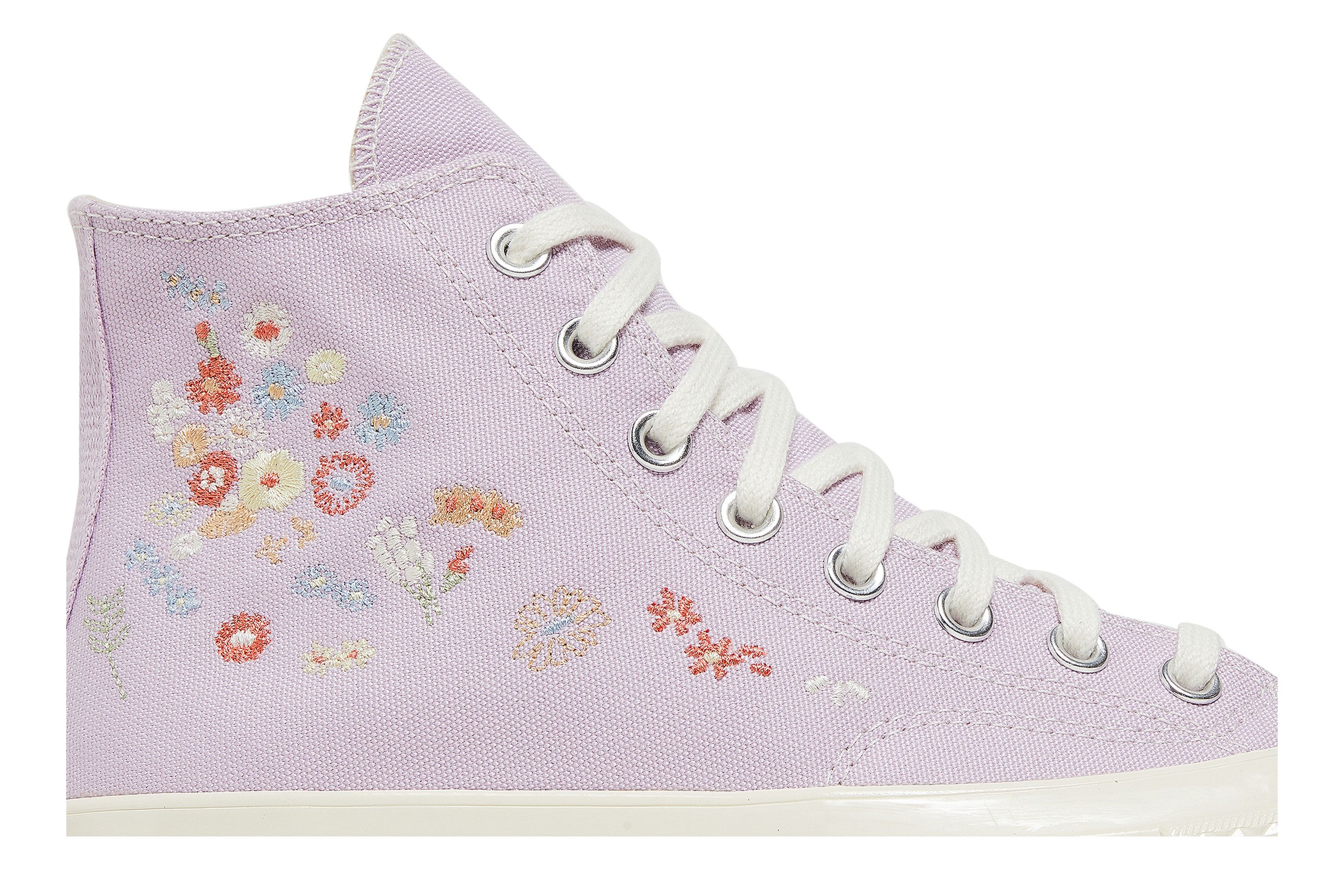 Deals on Women's Chuck 70 High 'Embroidered Floral Print - Pale