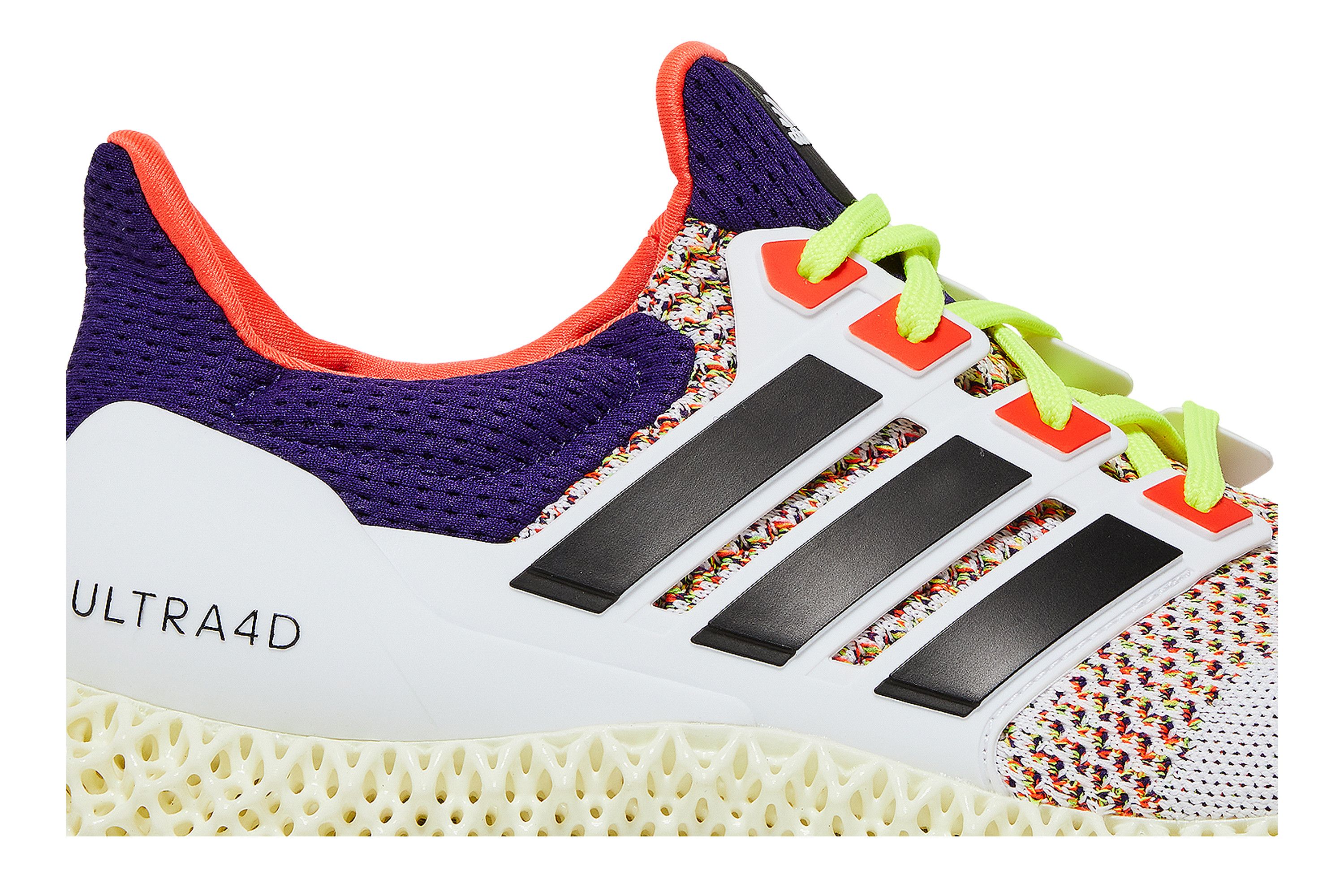 Adidas Ultra 4D White Solar Red Multicolor Shoes Men\'s Size 12 adidas Ultraboost Ultra 4D Trainers White Core Black Solar  main image 4