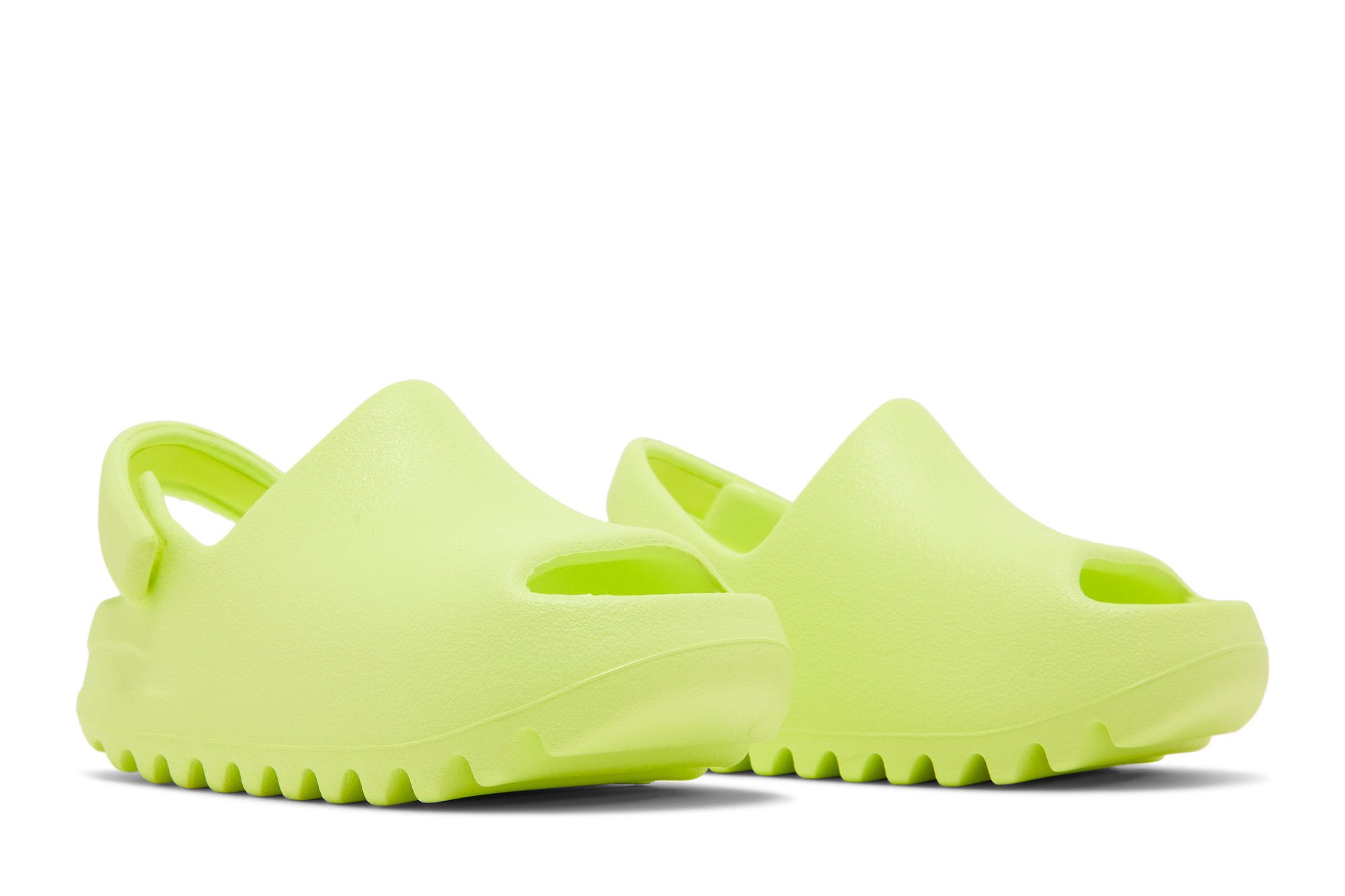 Deals on Yeezy Slides Infants 'Glow Green' 2022 on Sneakers.com