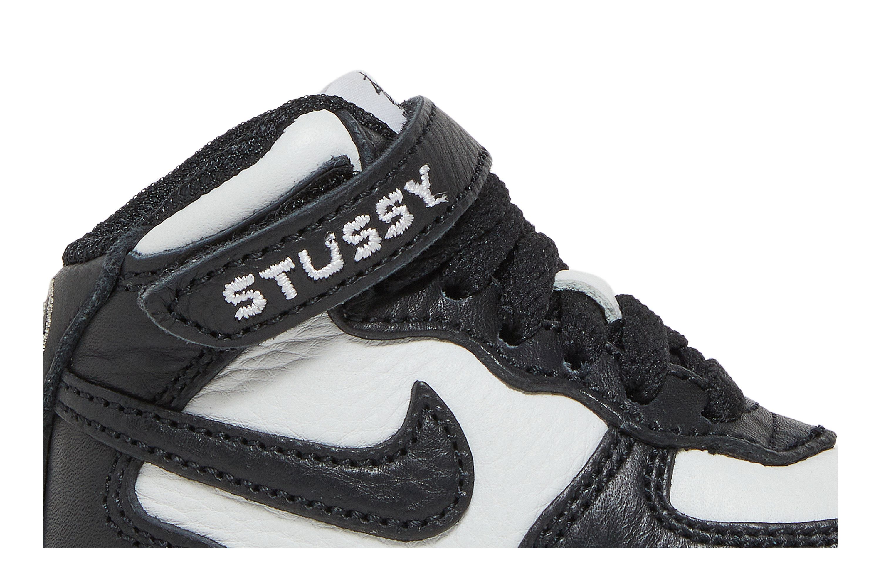 Deals on Stussy x Air Force 1 Mid TD 'Black White' on Sneakers.com