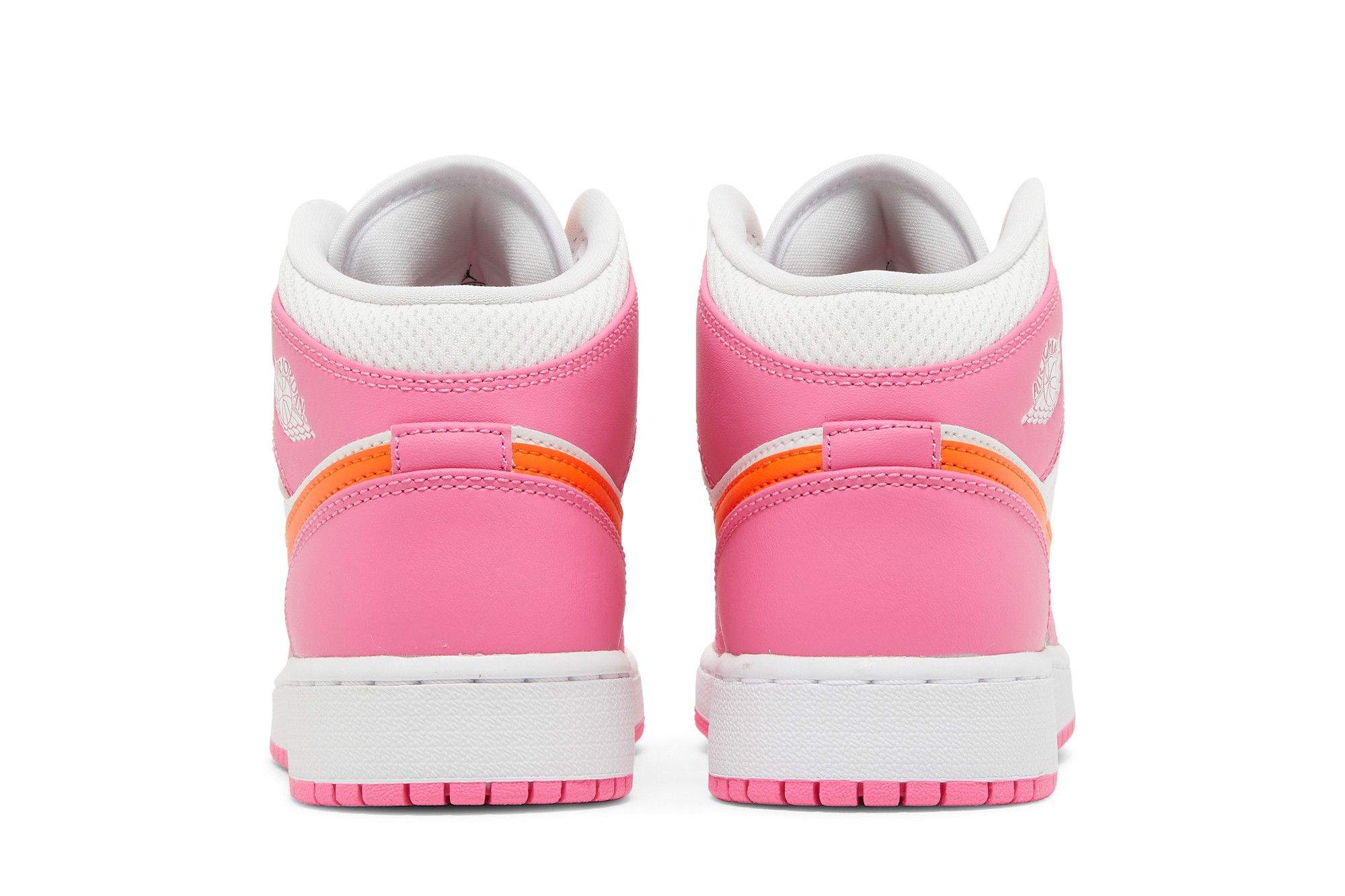 Deals on Air Jordan 1 Mid GS 'Pinksicle Orange' on Sneakers.com