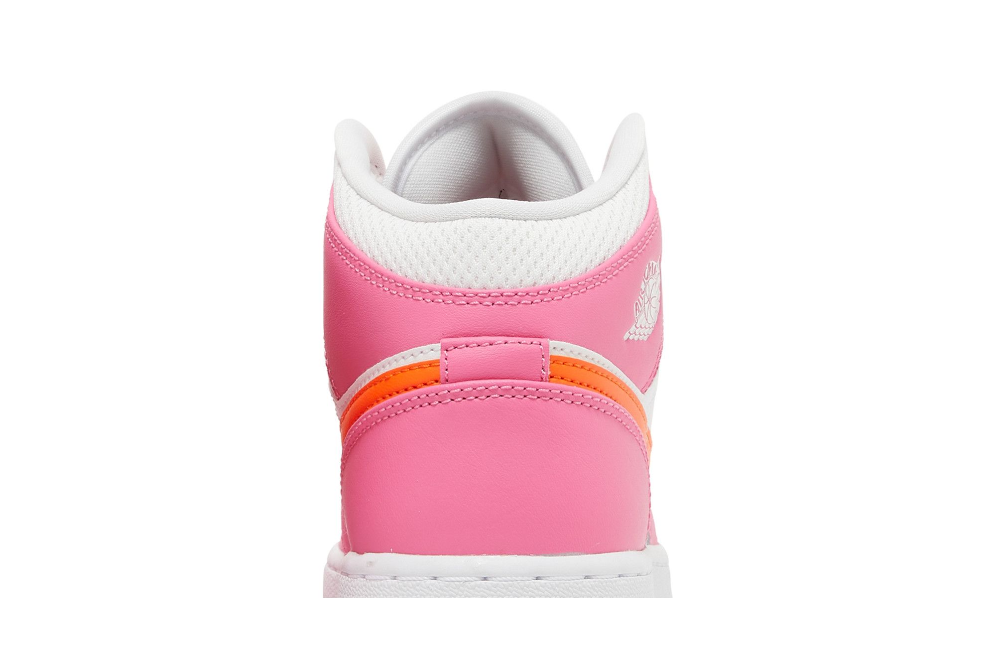 Deals on Air Jordan 1 Mid GS 'Pinksicle Orange' on Sneakers.com