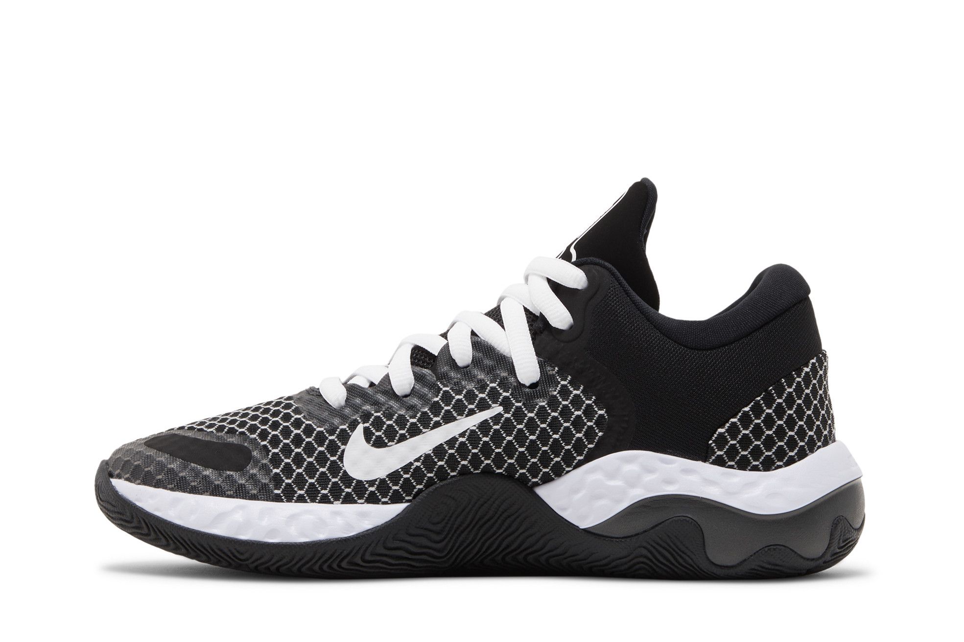 Nike Renew Elevate II Basketball Shoes Wolf Grey Black  Nike Renew Elevate 2 men’s black and white shoes main image 1