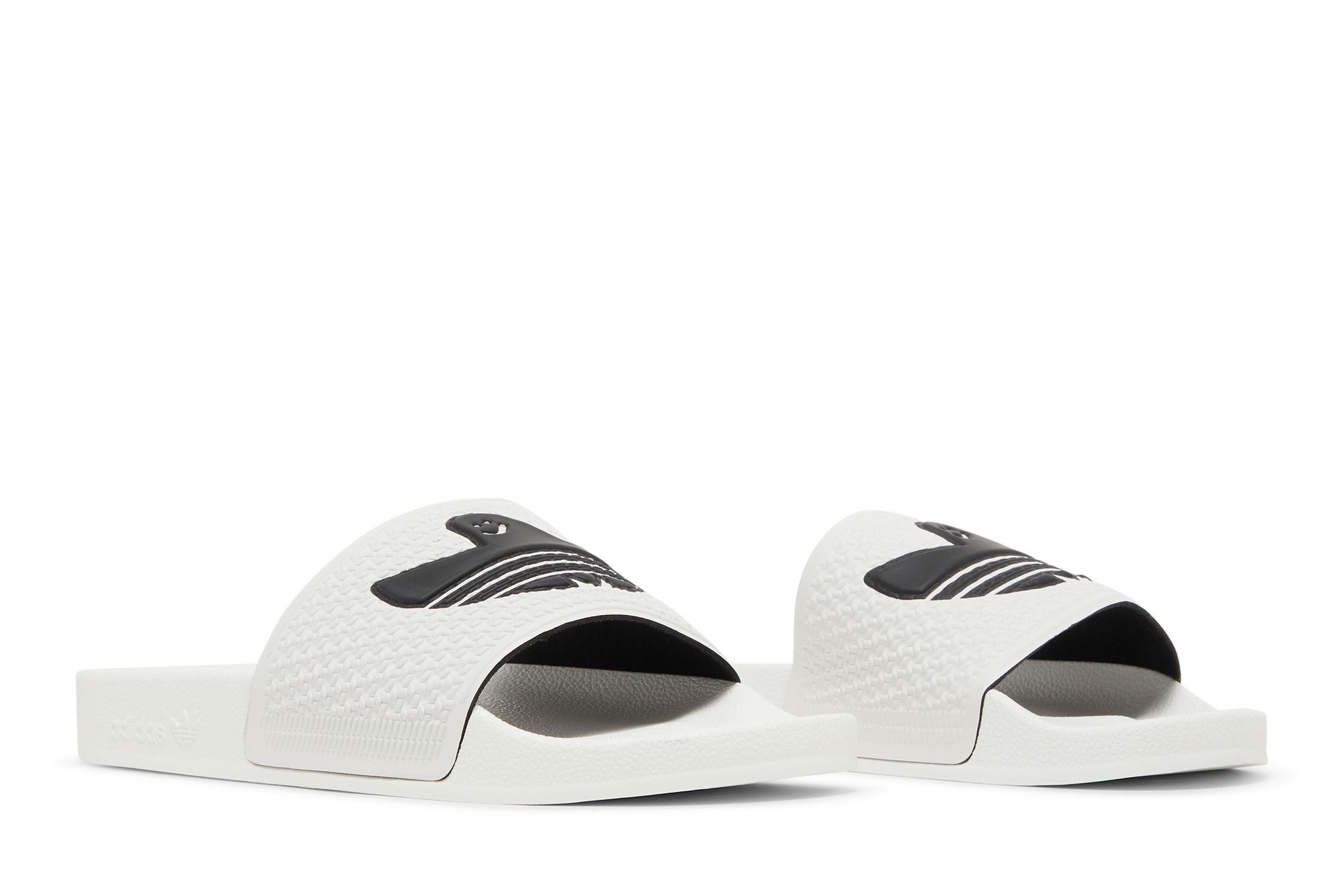 ADIDAS MARK GONZALES X SHMOOFOIL SLIDE WHITE BLACK ☀️/// Introducing the Shmoofoil Slip-On by Mark Gonzales  main image 2