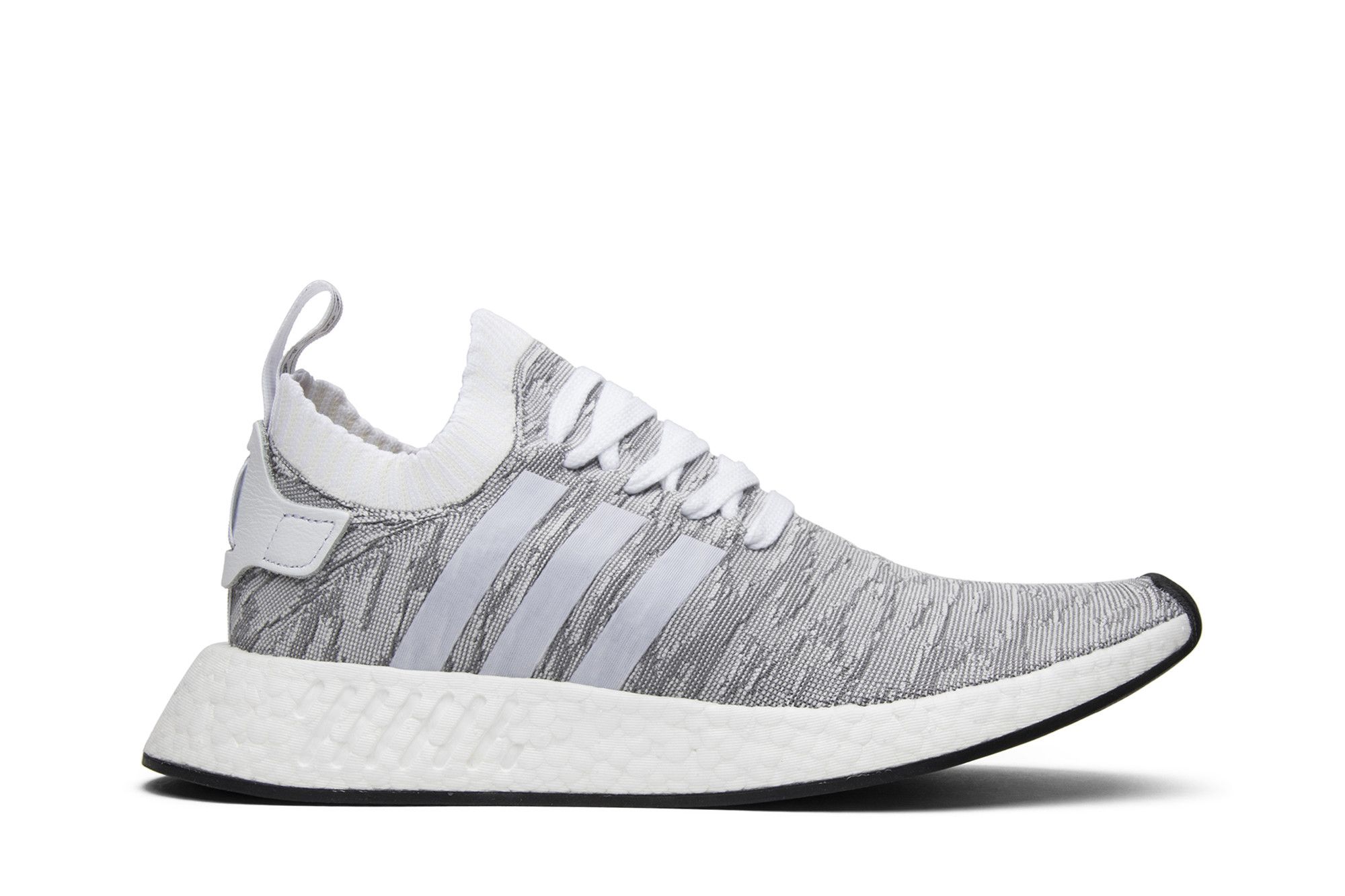 Adidas NMD_R2 Primeknit \'Running white’ athletic sneaker shoes men\'s size 11.5 adidas NMD R2 Triple White Men main image 2