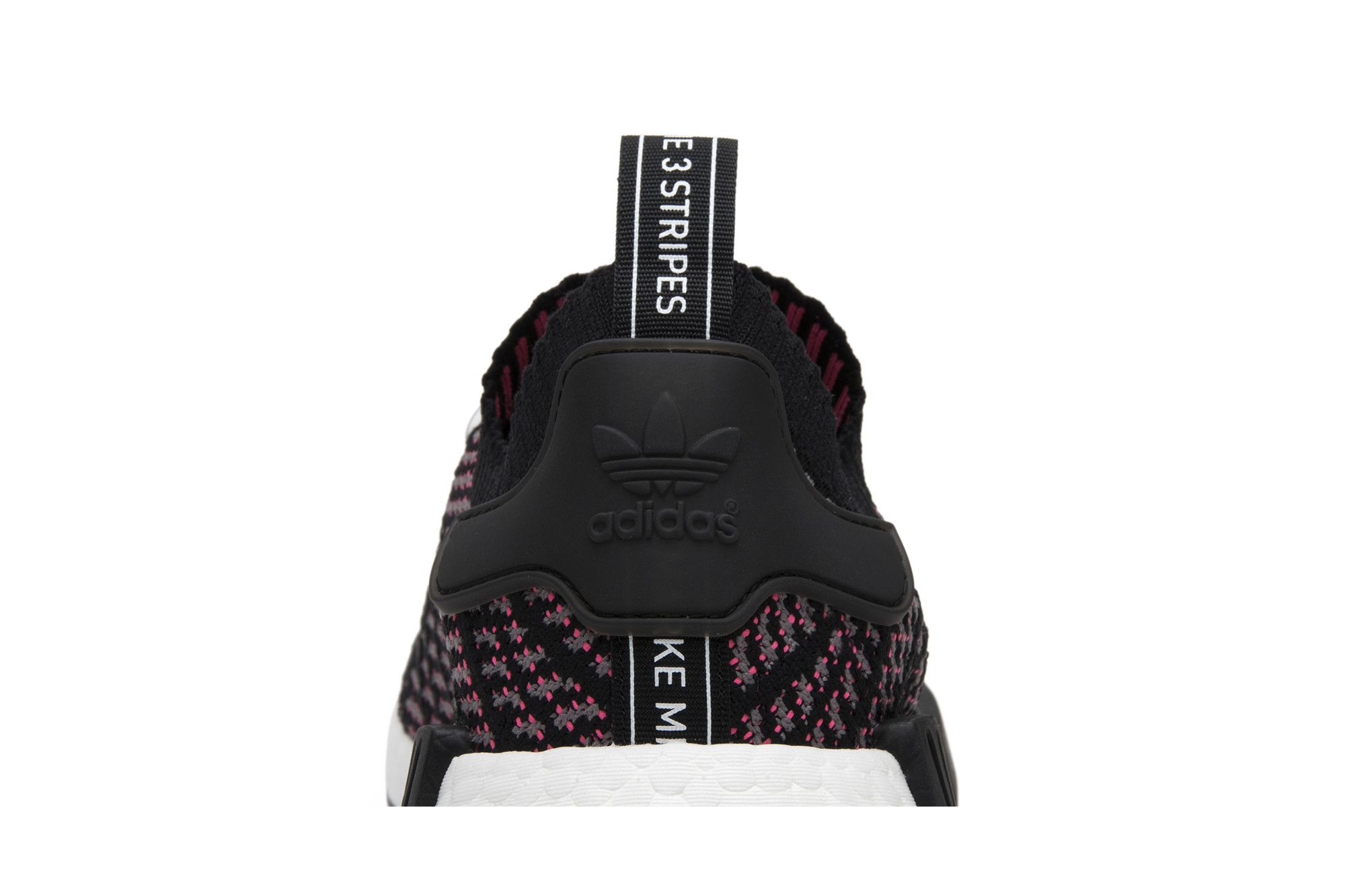 Adidas NMD R1 Primeknit Sneakers Mens Size 9.5 Black Pink Running CQ2386 282074_02.jpg.jpeg main image 2