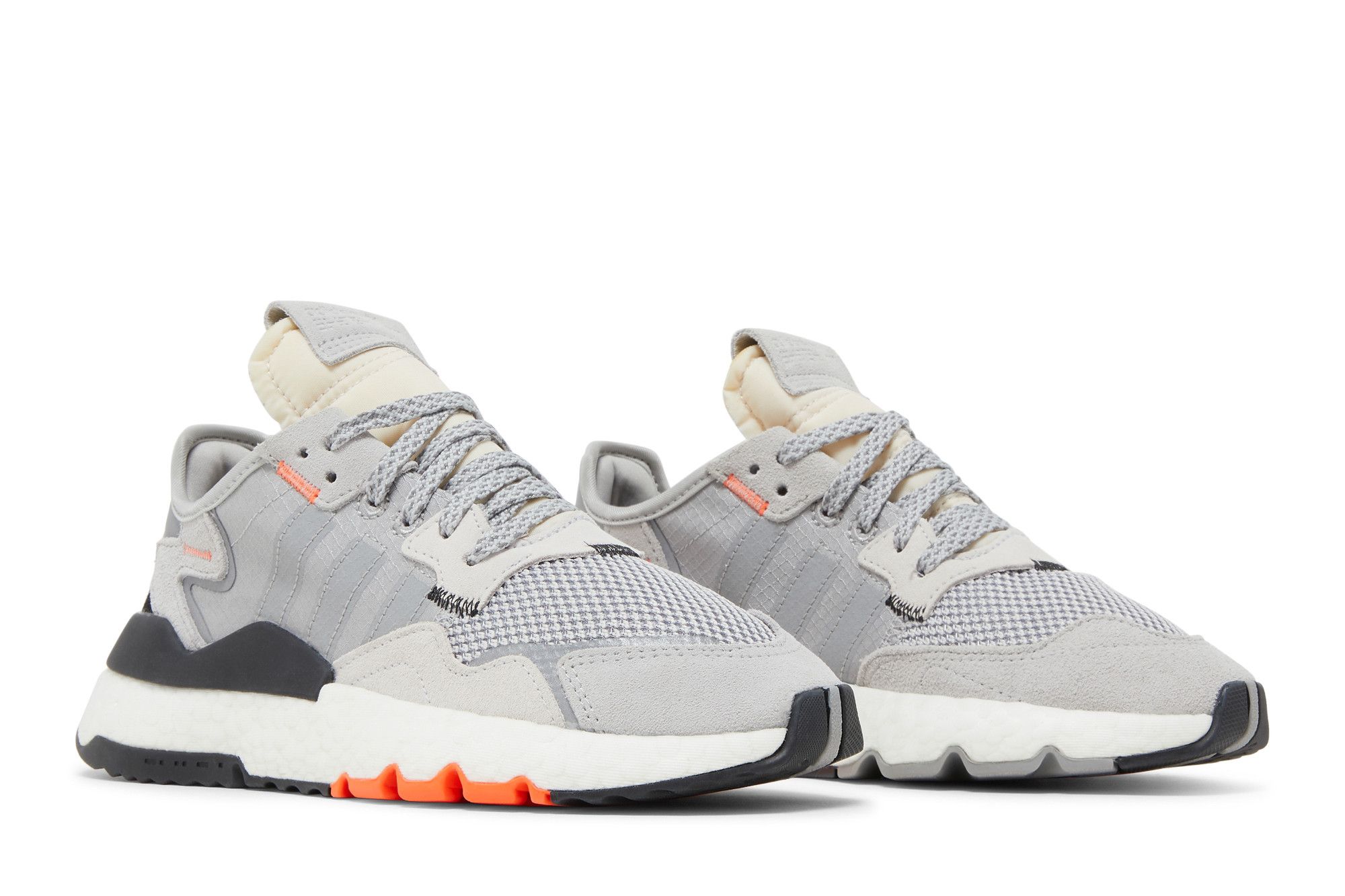 Adidas Nite Jogger Boost Grey Orange Sneakers Mens 9.5 adidas-nite-jogger-morse-code-  main image 2