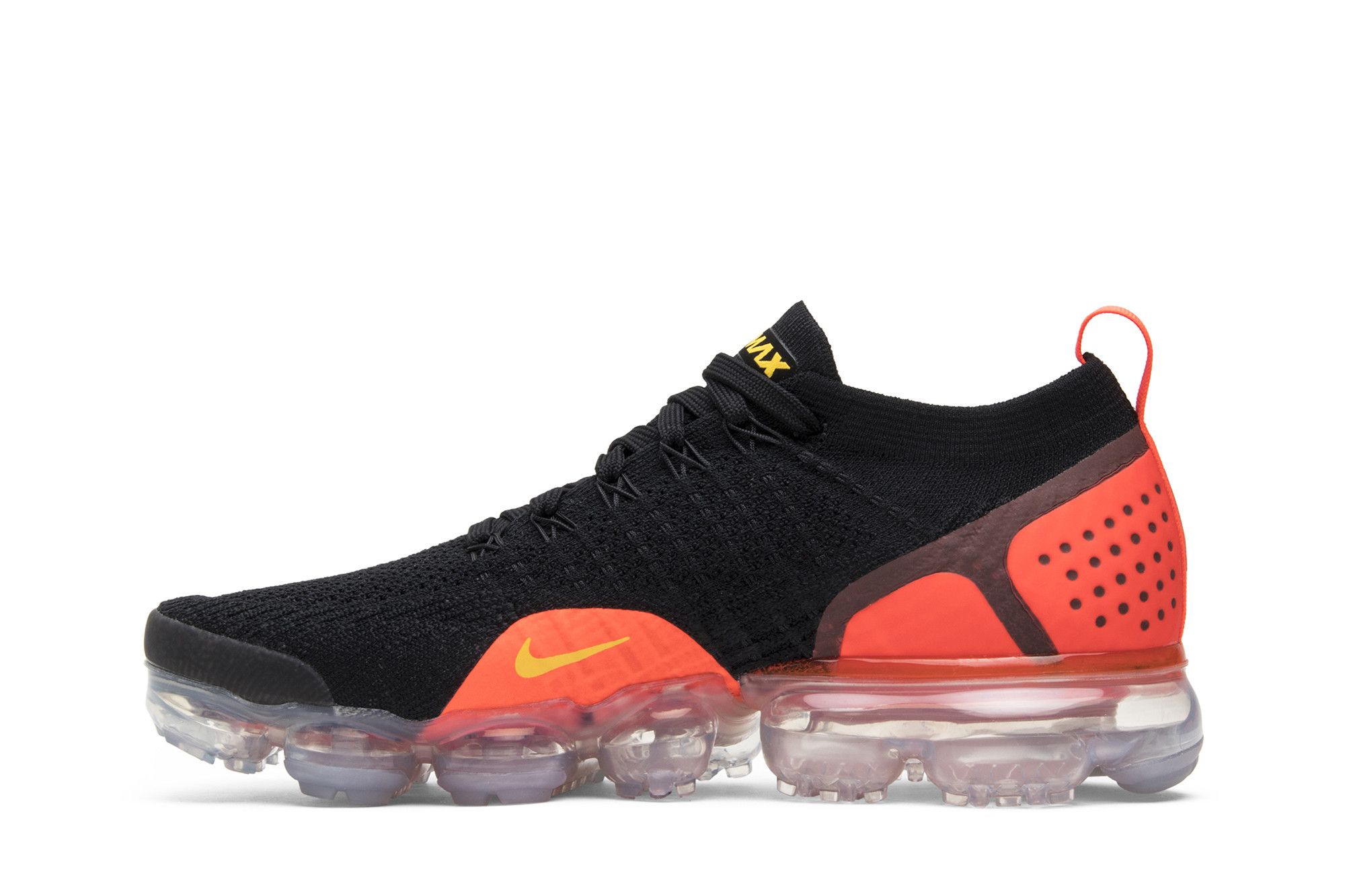 nike air vapormax flyknit 2 black laser orange