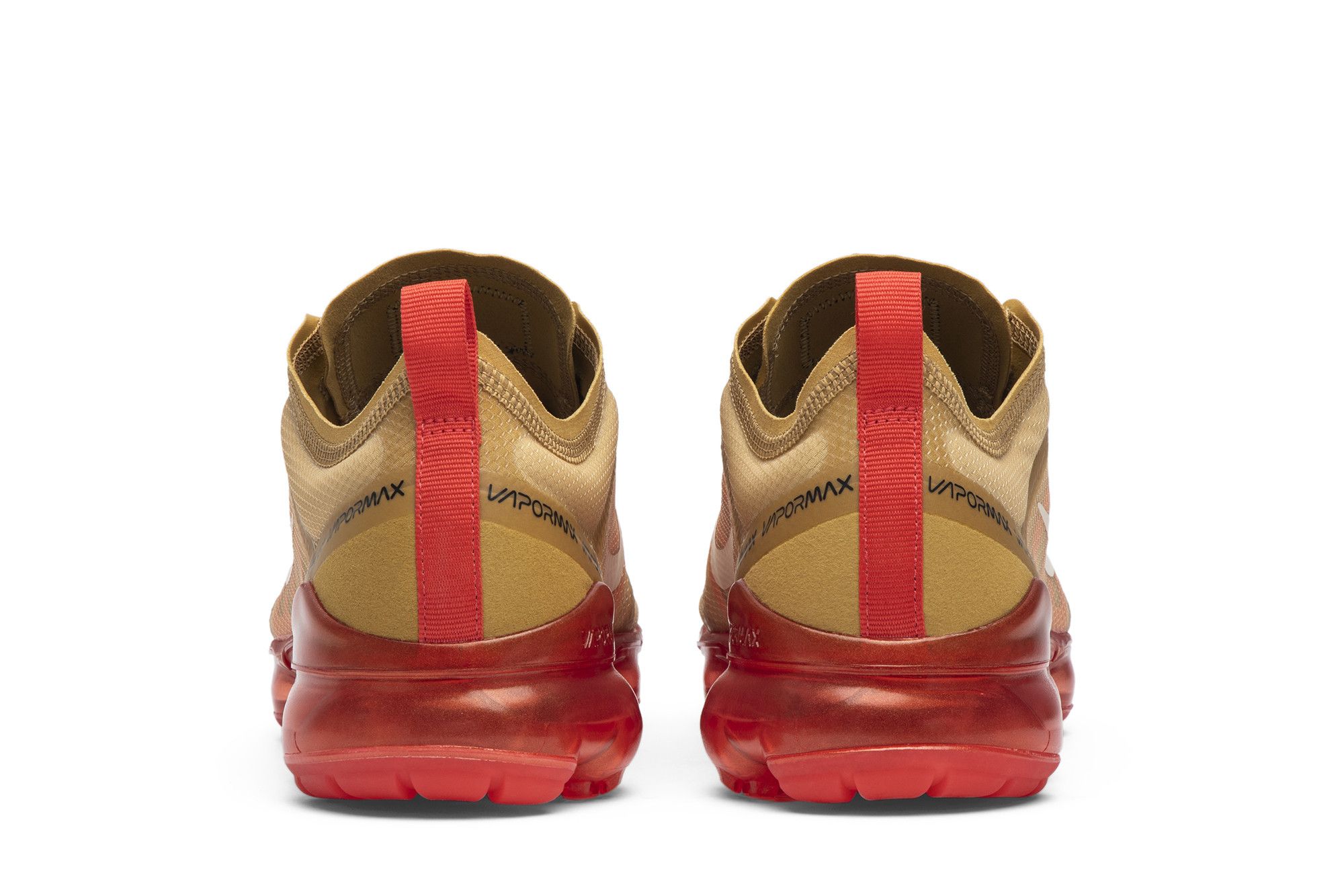 Men’s NIKE AIR VaporMax 2019 running shoes- Red/gold. Size 7.5 Nike Air VaporMax 2019 Canyon Gold for Sale | Authenticity  main image 4