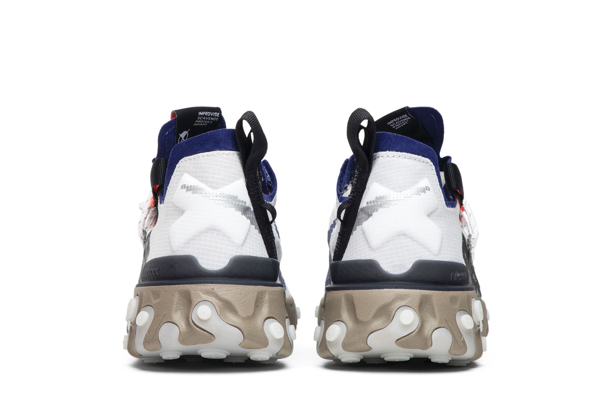 nike ispa react low summit white