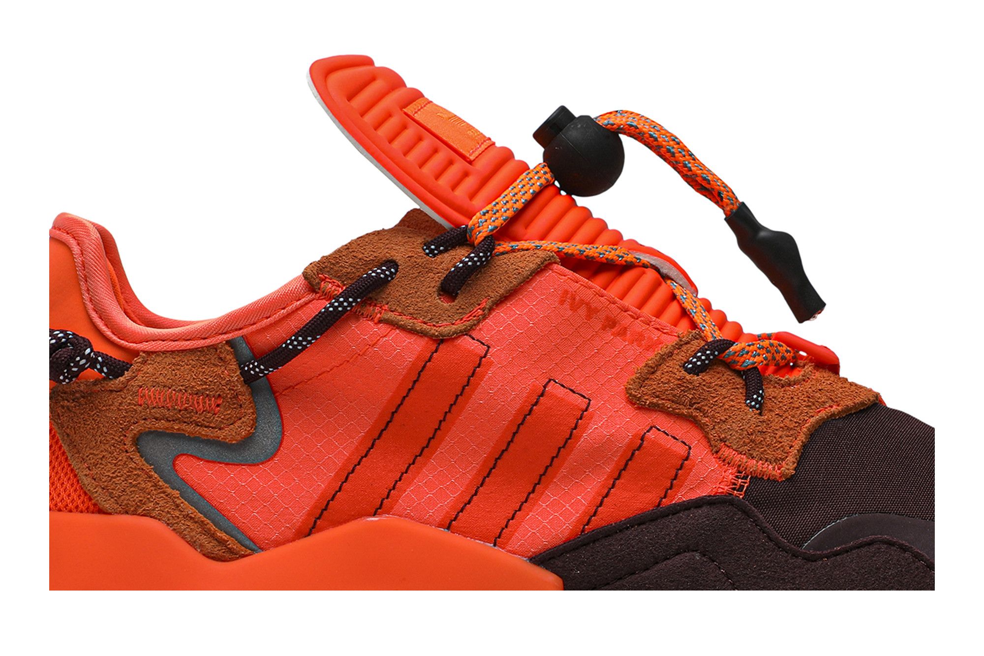 Adidas x Ivy Park Nite Jogger Mens Size 11 Orange Purple Sneakers FX3158 Casual adidas Ivy Park x Nite Jogger Maroon for Sale | Authenticity  main image 4