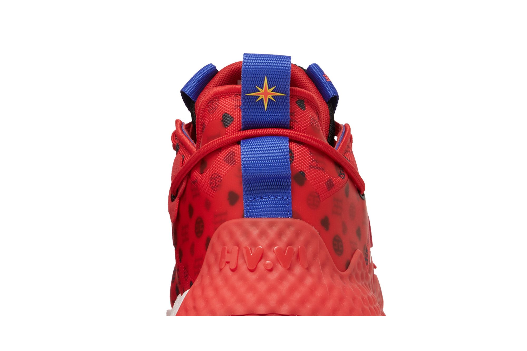 Size 10 - adidas Harden Vol .6 Vivid Red Monogram Adidas Harden Vol. 6 -  main image 3