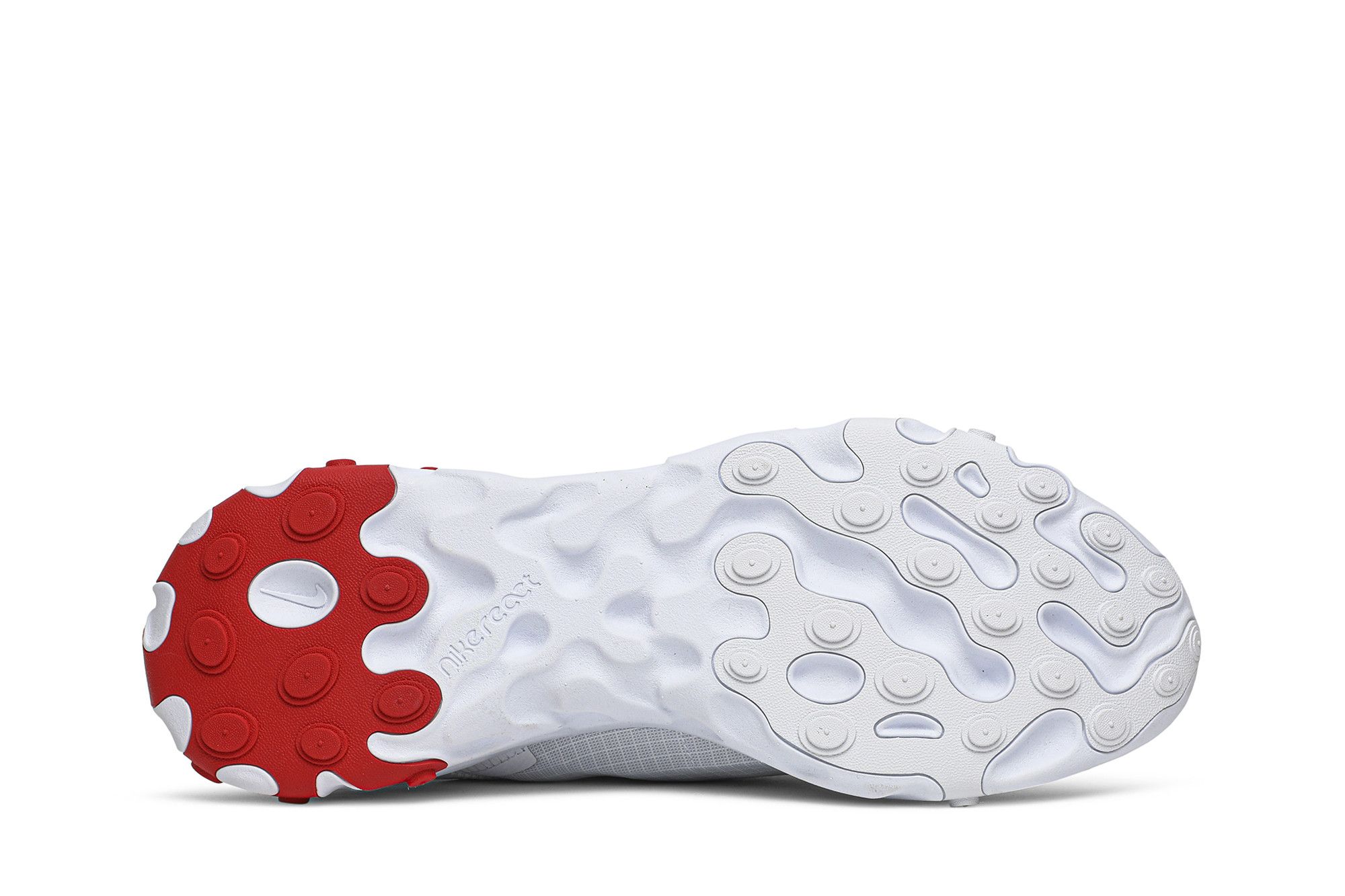 Nike React Element 55 Shoes Mens Size 14 White Red Running Sneakers BQ6167-102 Nike React Element 55 White University Red | Mercari main image 4