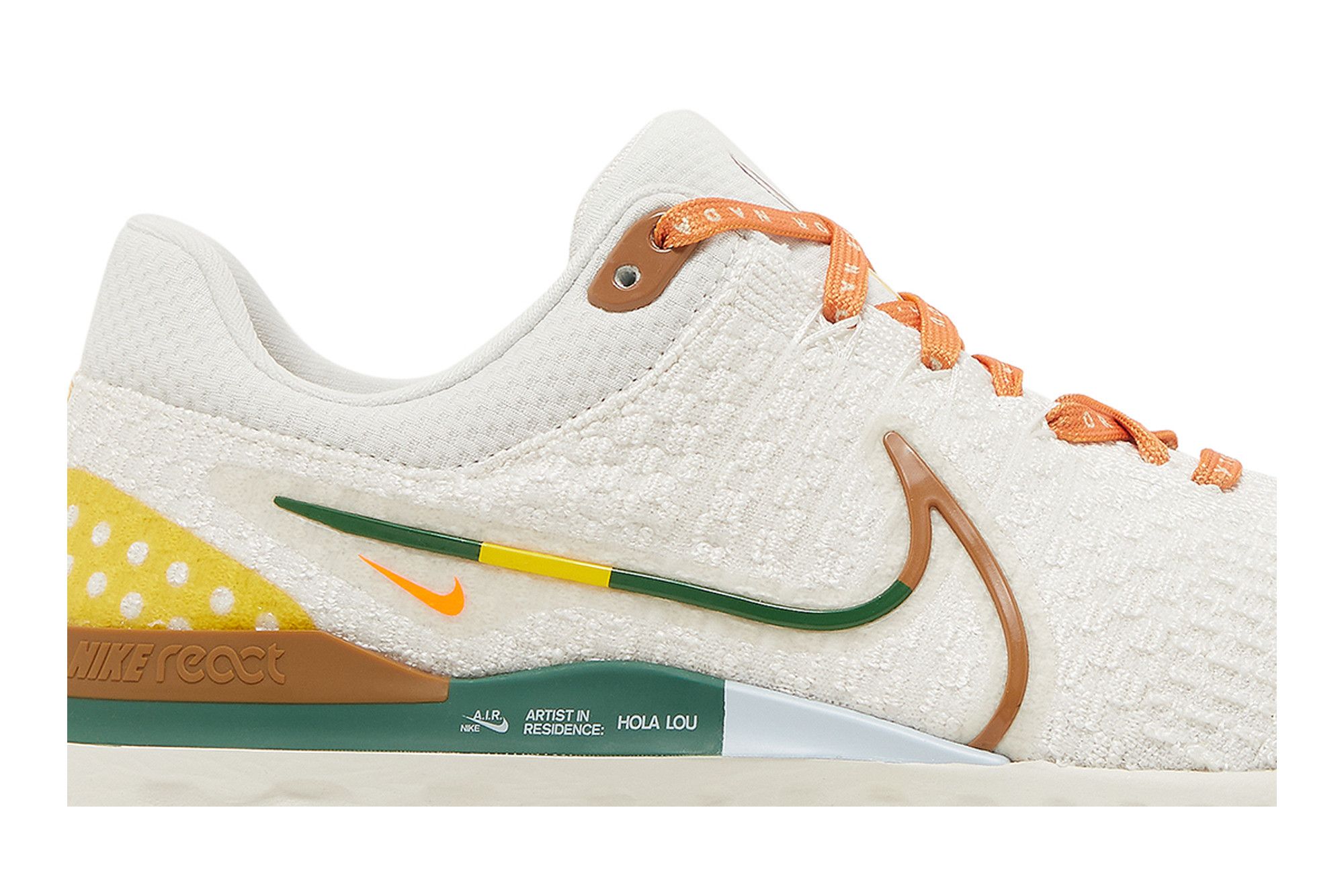 Nike React Infinity Run Flyknit 3 A.I.R. Hola Lou DO9496 001 Size 7.5 Men White Hola Lou X React Infinity Run Flyknit 3  main image 3