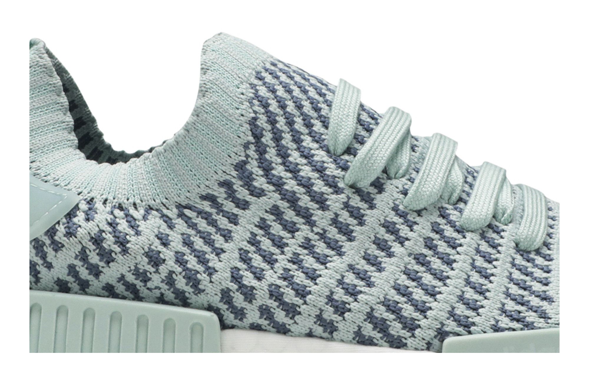 Deals on Women's NMD_R1 STLT Primeknit 'Ash Green' on Sneakers.com