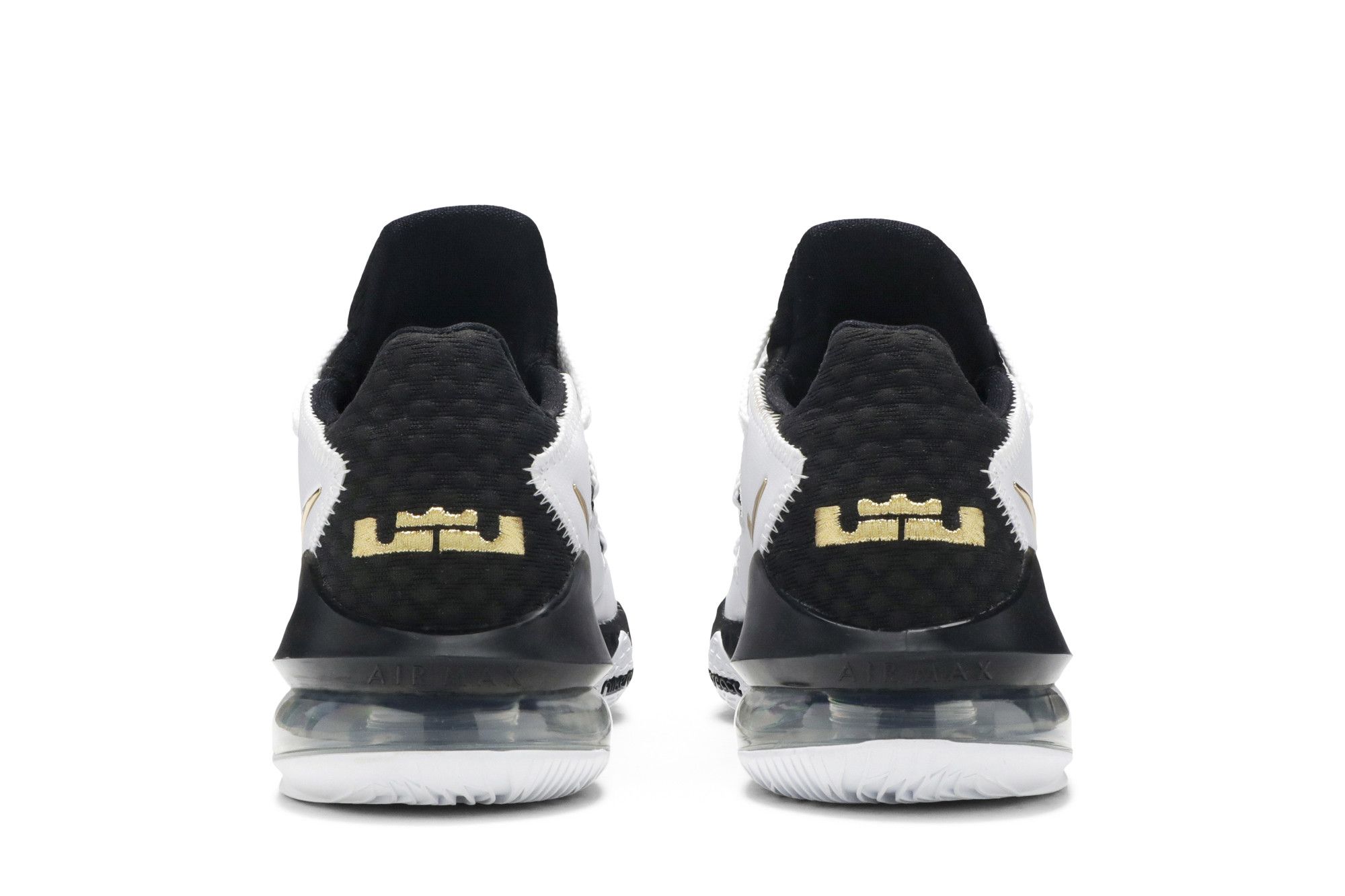 NIKE LEBRON 17 LOW White Metallic Gold - Mens 8 009586-nike-lebron-17-low-  main image 3