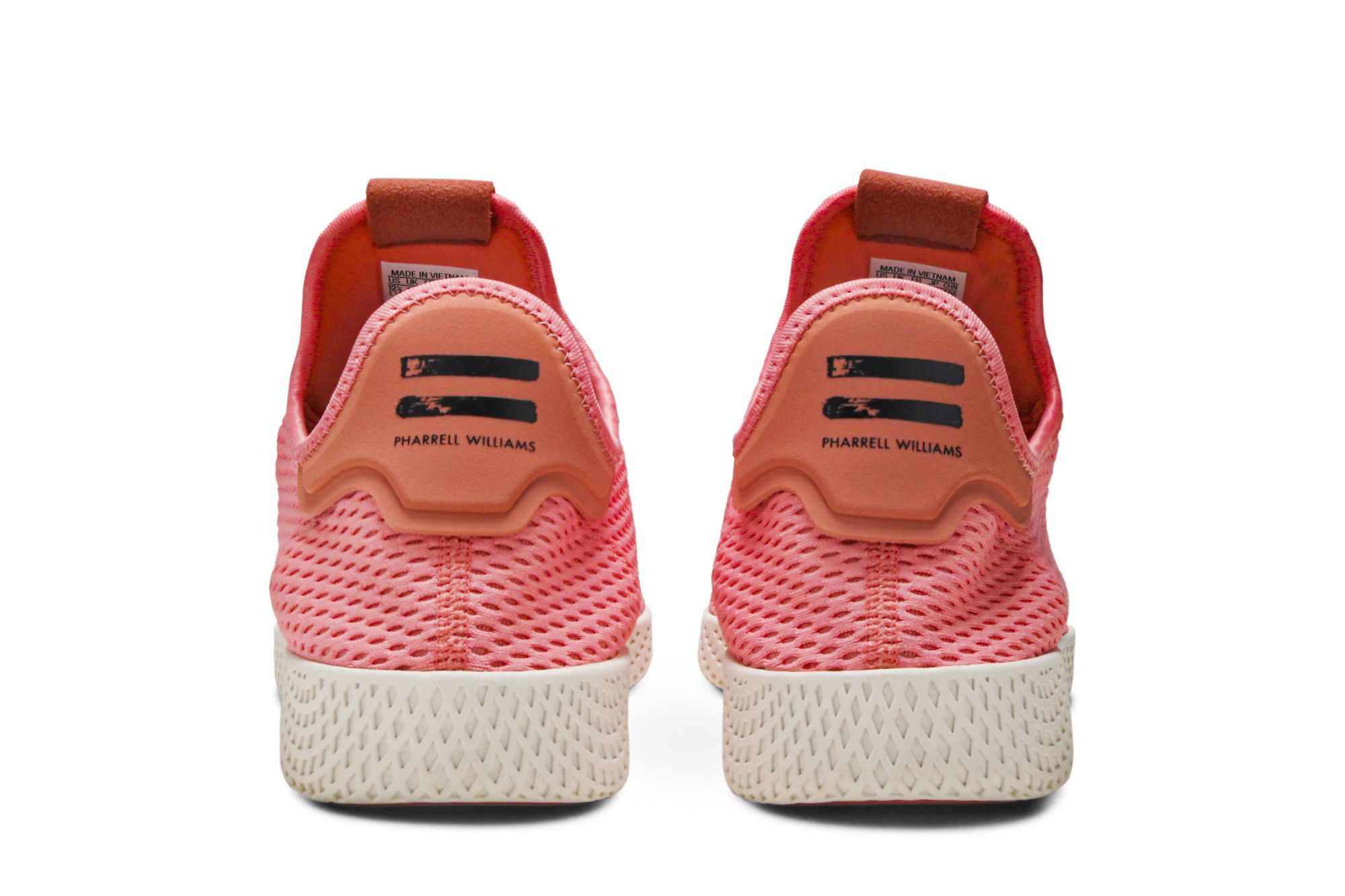 Adidas Tennis Hu Pharrell Raw Pink Mens Sneaker adidas x Pharell Williams Rose Pink Fabric Tennis Sneakers  main image 3