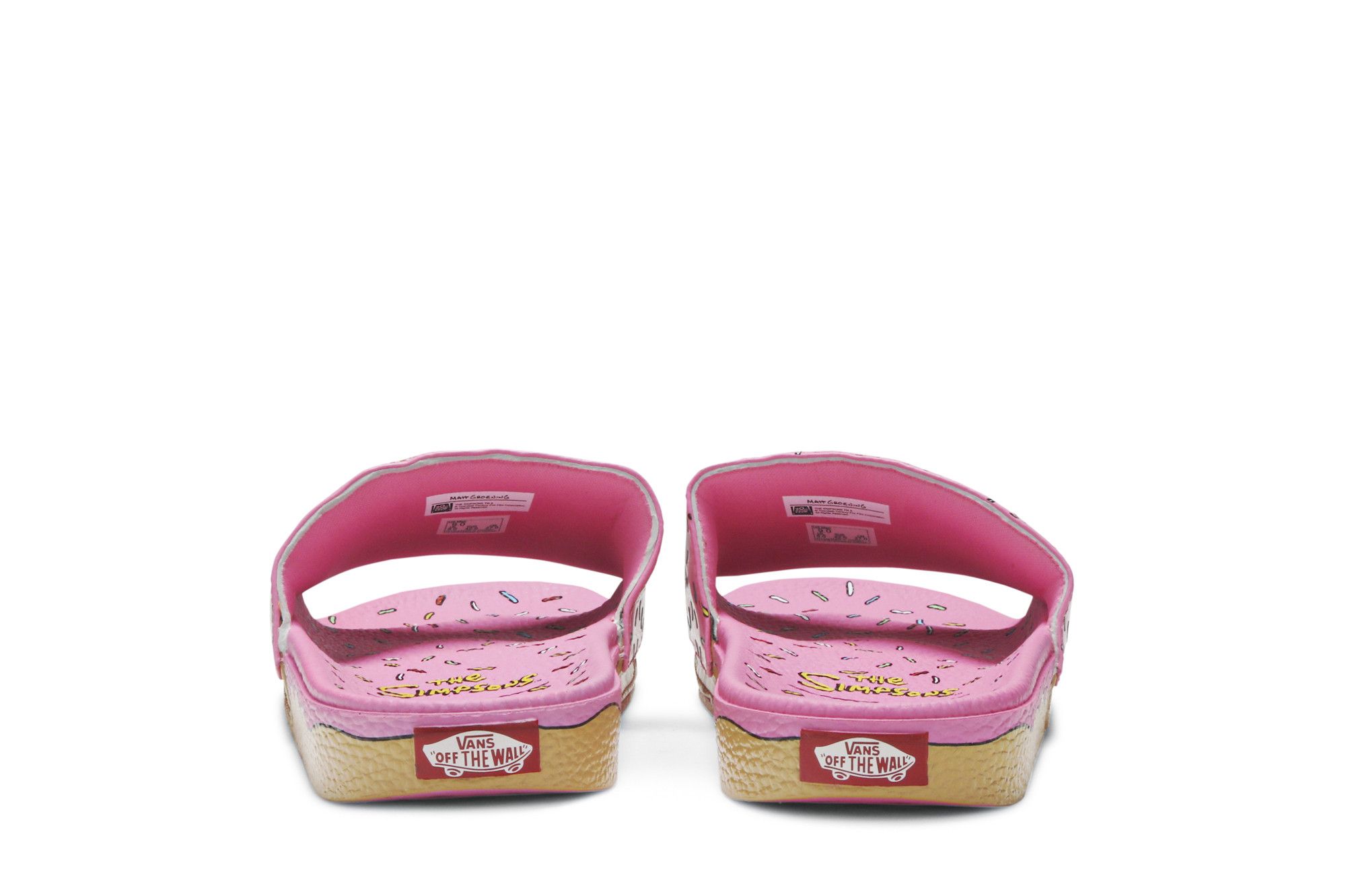 VANS & The Simpsons COLLAB Pink D’ohnuts Slide On Shoes Mens Size 8 Sandals Vans Simpsons Slide | eBay main image 3