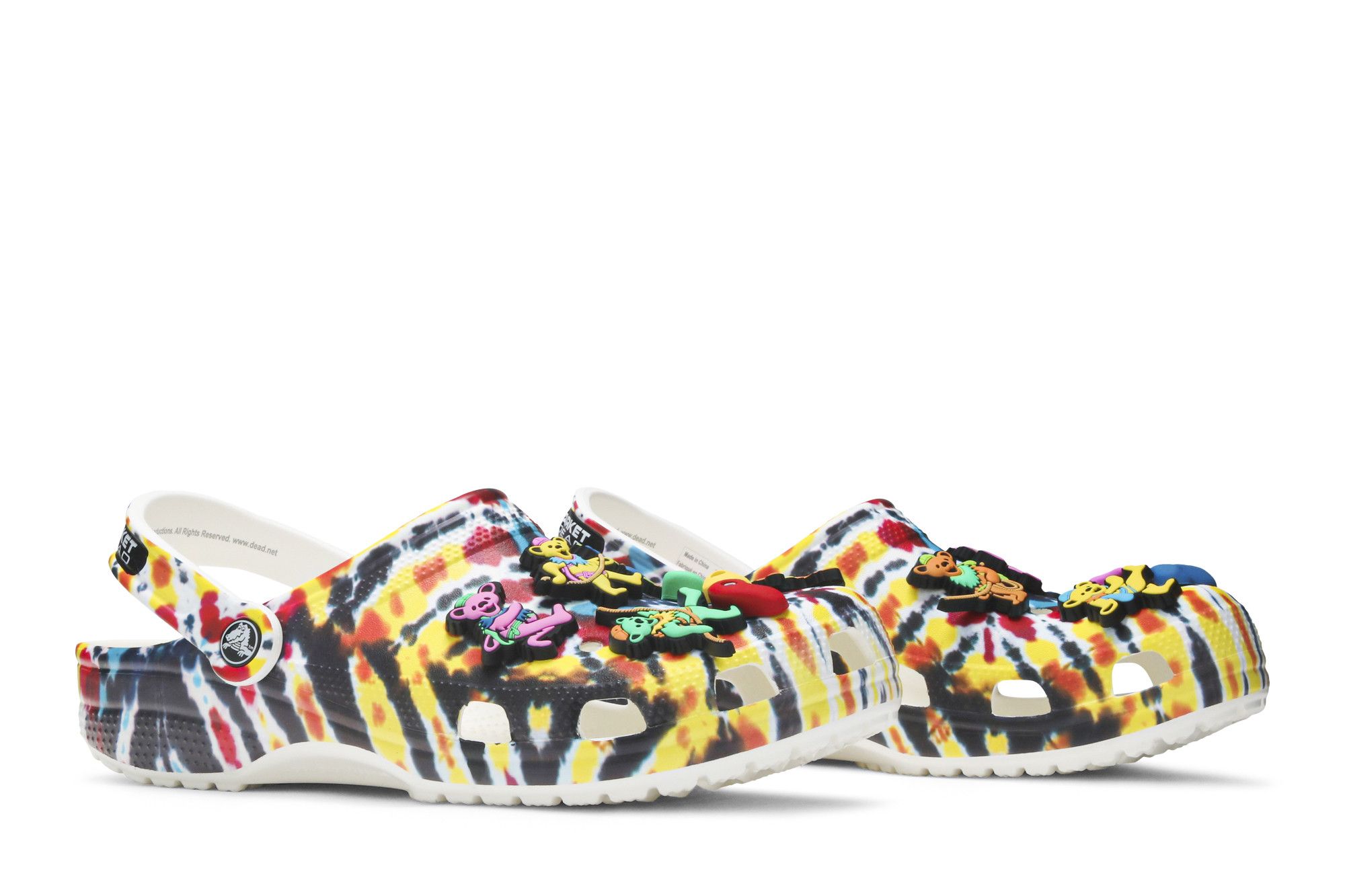 mens chinatown market x grateful dead crocs