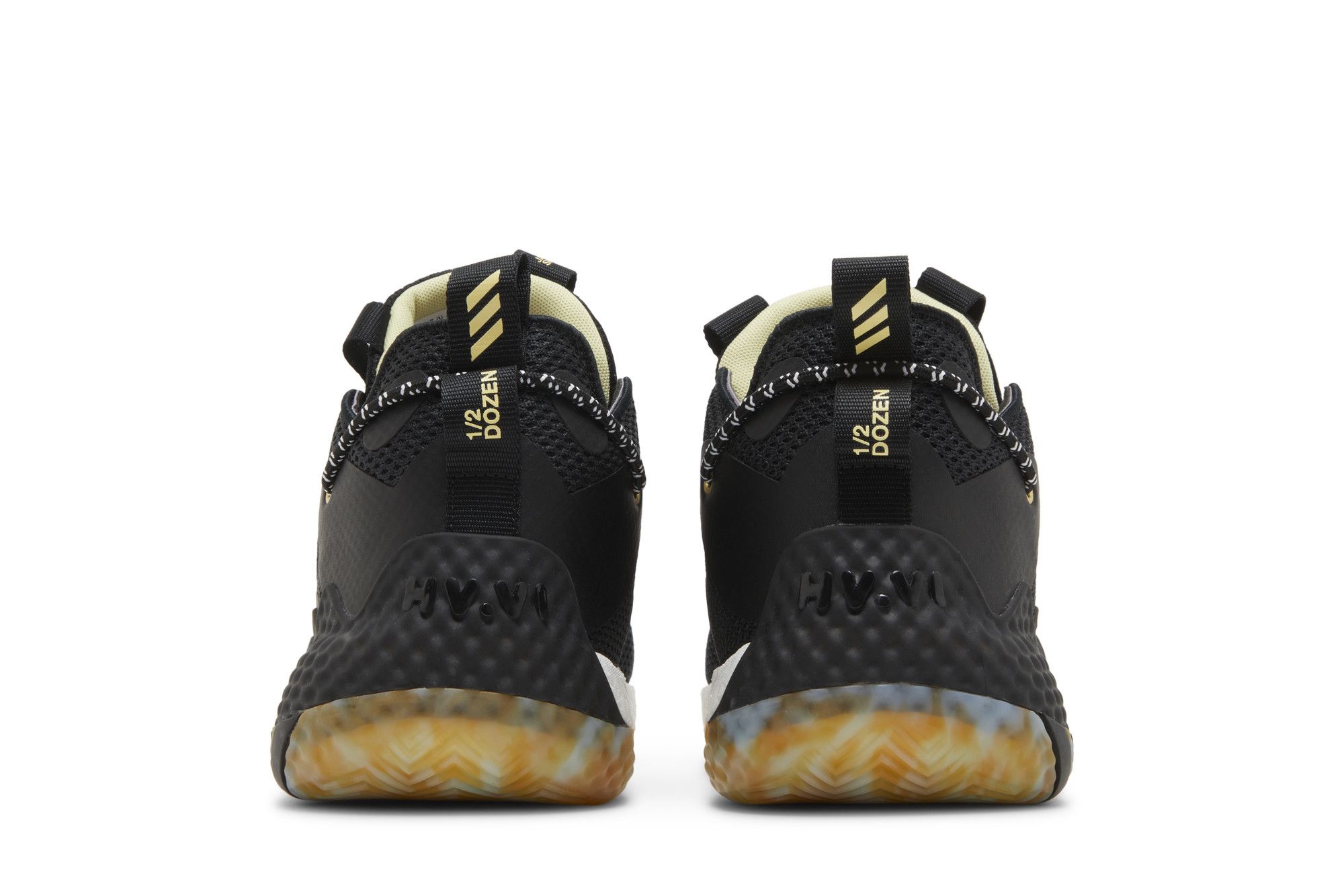 ADIDAS NEW Men\'s Harden Vol 6 Core Black Marbled Gum Shoe Size 12 #1160 adidas Harden Vol. 6 Black White Men main image 4
