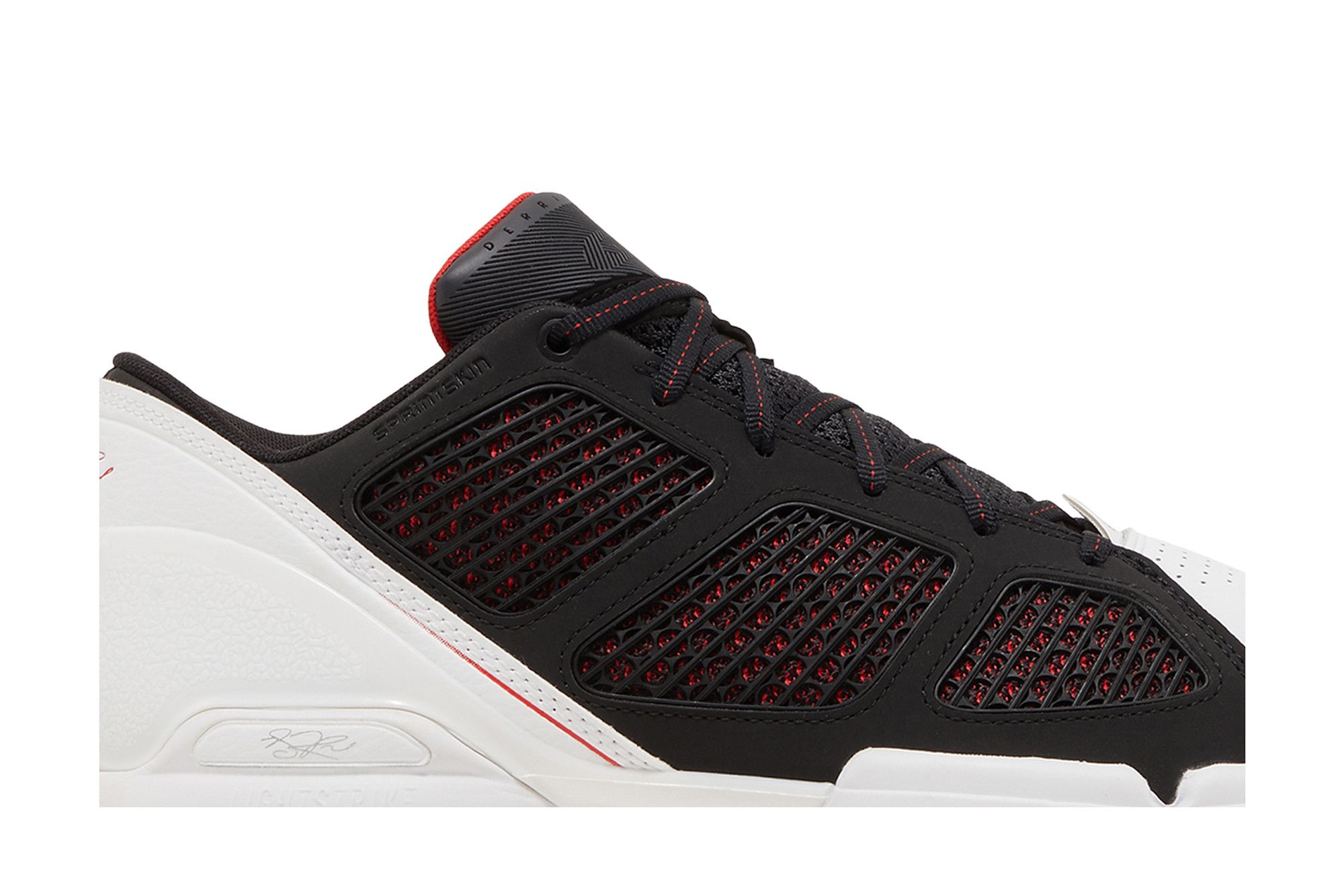 Adidas Men\'s‎ Adizero Rose l.5 Low Restomod GY9124 Black White Vivid Red Sz 8 Adizero Rose 1.5 Restomod  main image 2