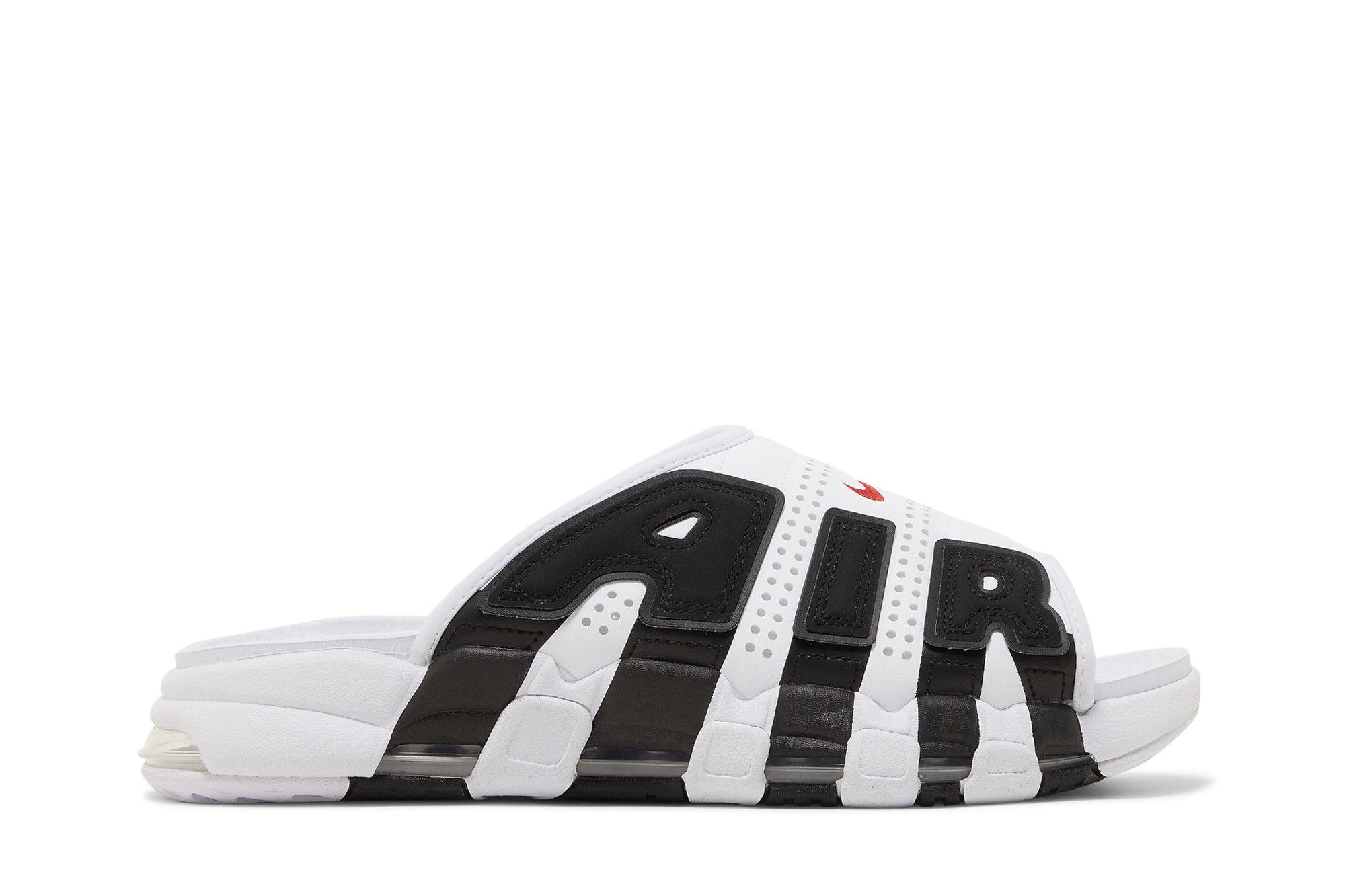 Nike Air More Uptempo Slide Men\'s 14 White/Varsity Red-Black Colorway FB7815-100 Nike Air More Uptempo  main image 2