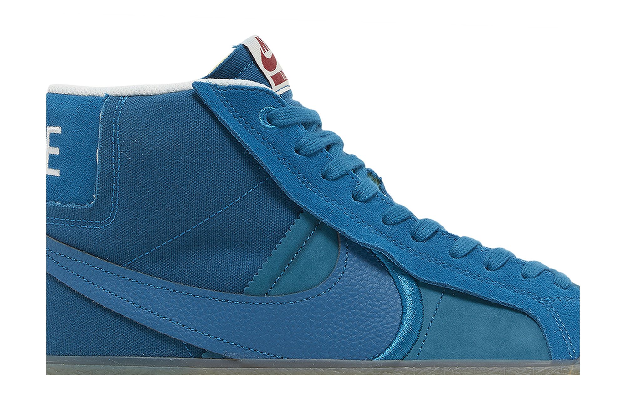 Nike Zoom Blazer Mid Shoes Mens 10.5 Premium Teal Blue Gum Sole Sneakers The  main image 4