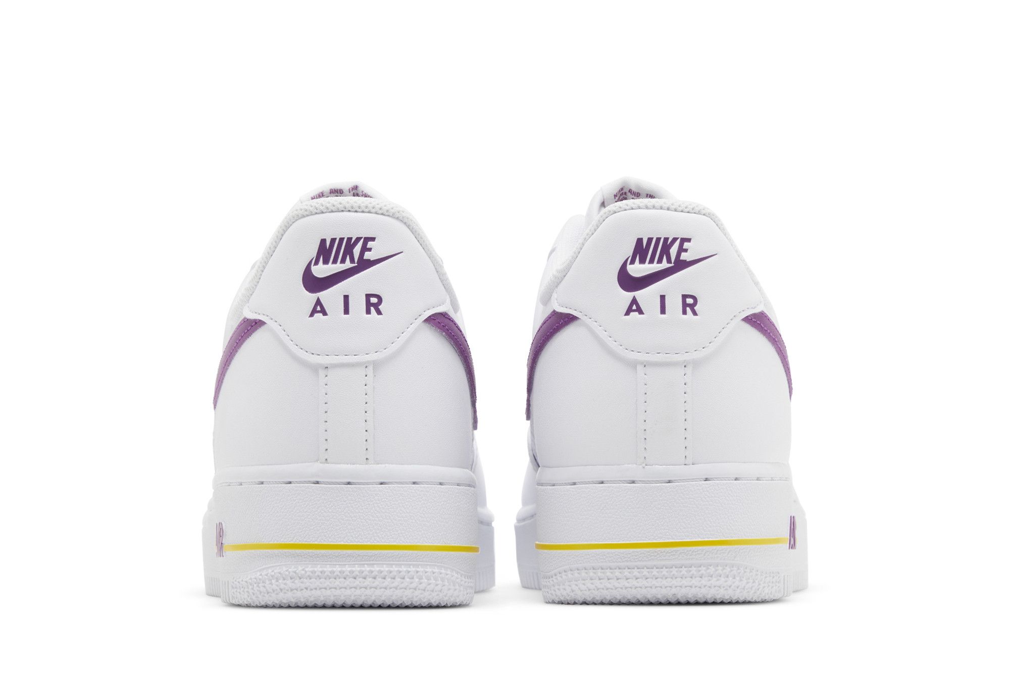 Size 9.5 Nike Air Force 1 \'07 Embossed Hoops White Mens Sneaker FJ4209-100‎ Nike Air Force 1  main image 3