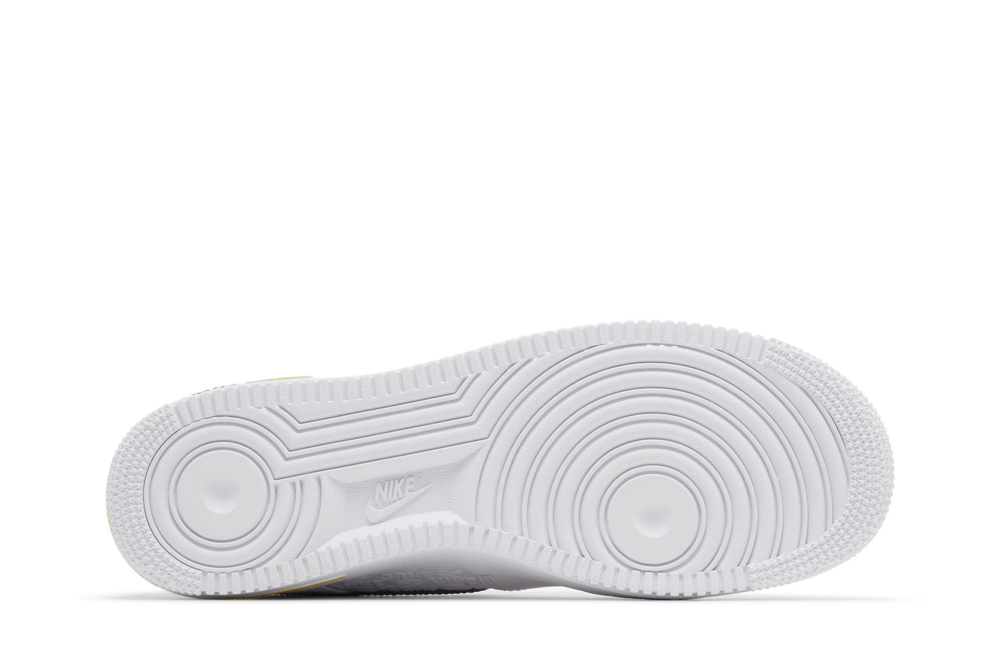 Size 9.5 Nike Air Force 1 \'07 Embossed Hoops White Mens Sneaker FJ4209-100‎ Nike Air Force 1  main image 4