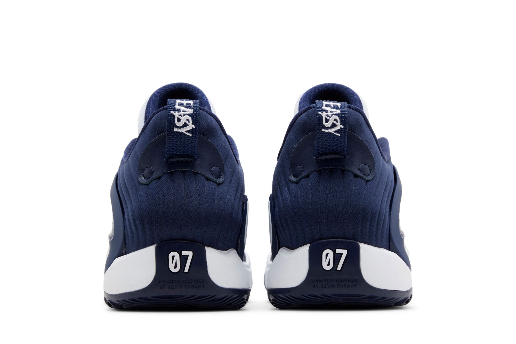 Nike KD 15 TB Sneakers basketball shoes Midnight Navy blue white Men’s 7 Nike KD 15 Midnight Navy Basketball court | Mercari main image 4