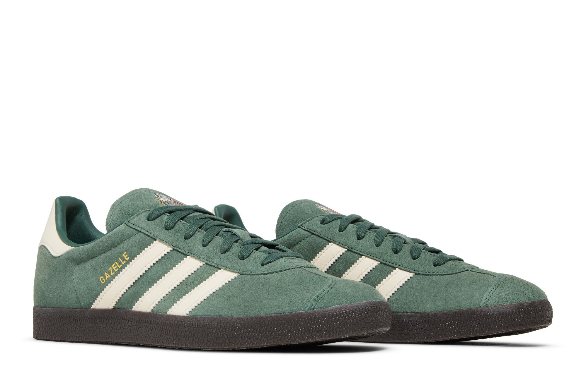 adidas gazelle silver green womens adidas Originals Gazelle Indoor | Focus Olive / Core Black / Gum5 main image 1