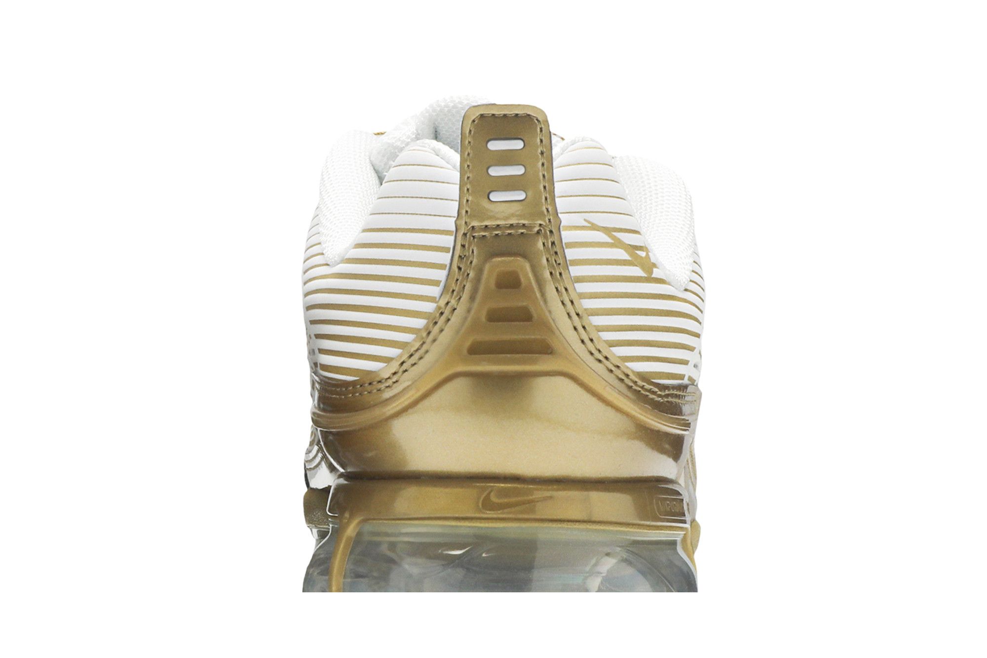 vapormax gold and white