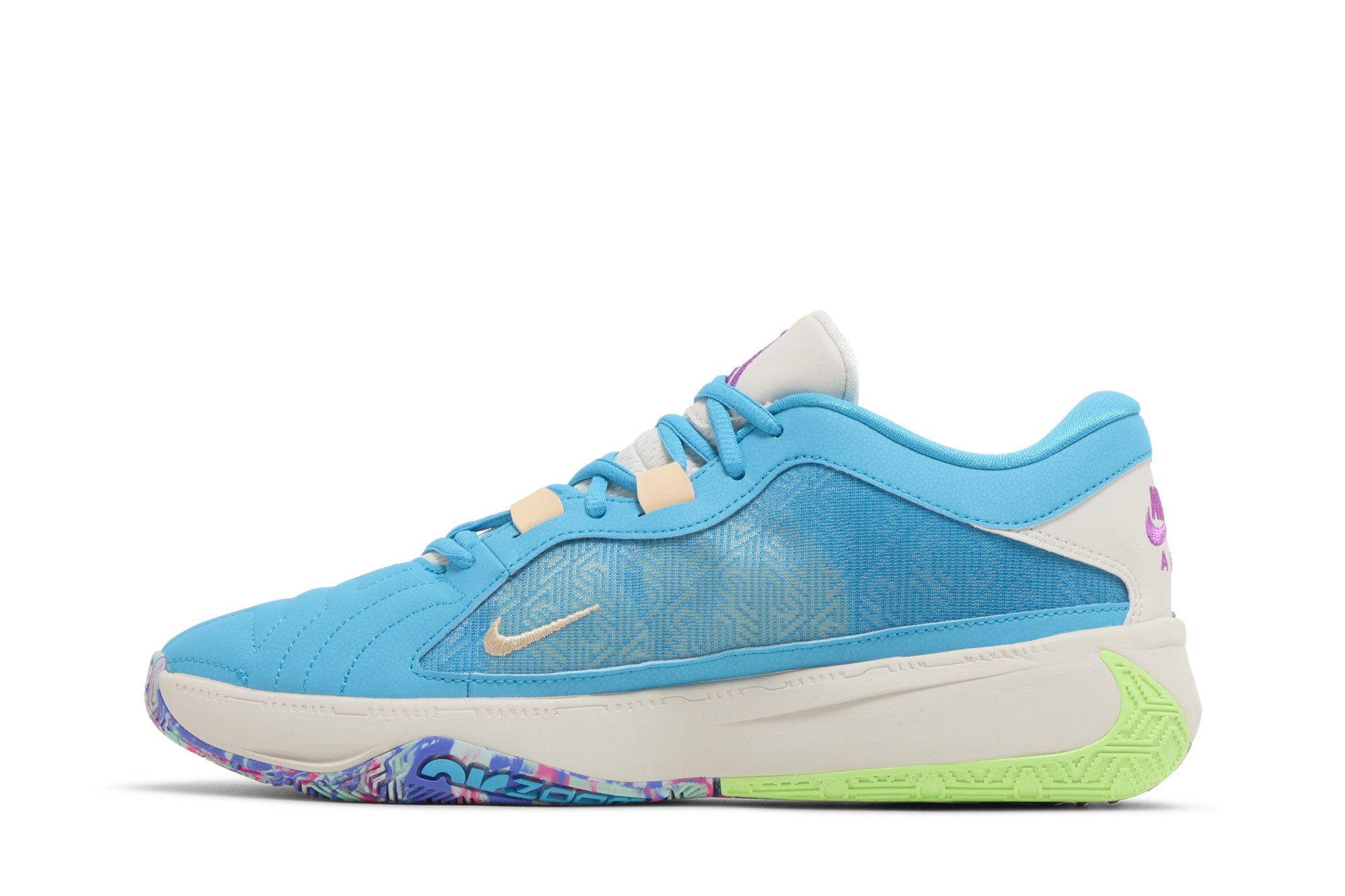 NIKE ☆ Zoom Freak 5 ‘Greece x Nigeria’ Nike Zoom Freak 5 'greece X Nigeria' Blue Basketball/High