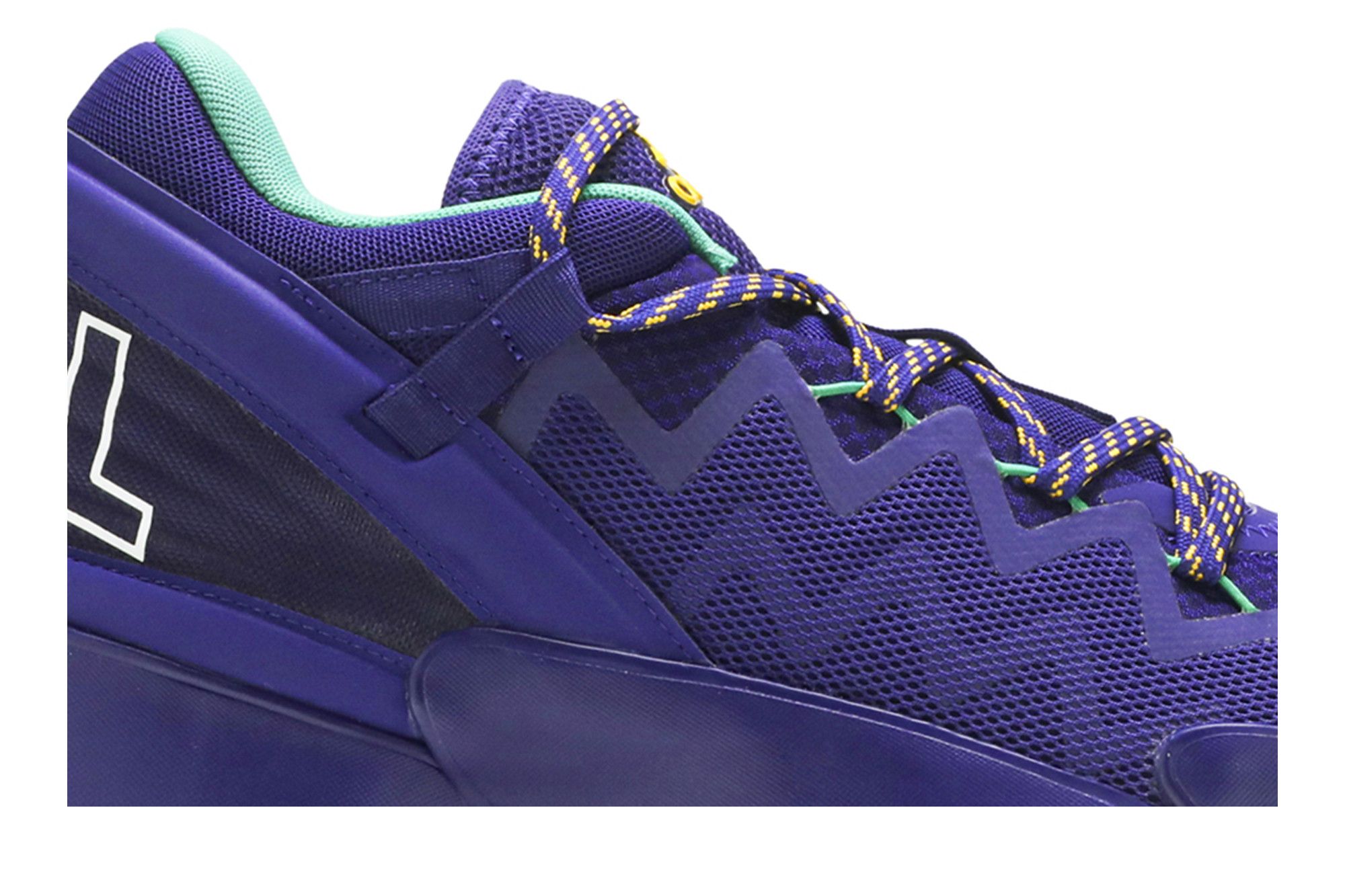 Size 13.5 - Adidas D.O.N. Issue #2 Throwback Utah Jazz Purple Baseball Men Shoes Deals on Men main image 2
