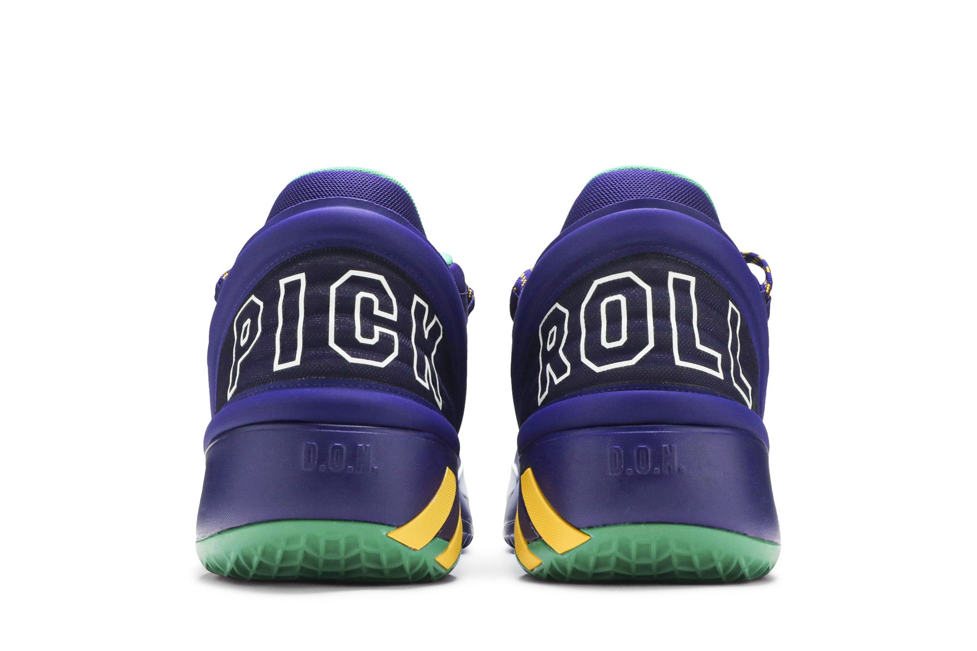 Size 13.5 - Adidas D.O.N. Issue #2 Throwback Utah Jazz Purple Baseball Men Shoes Deals on Men main image 3