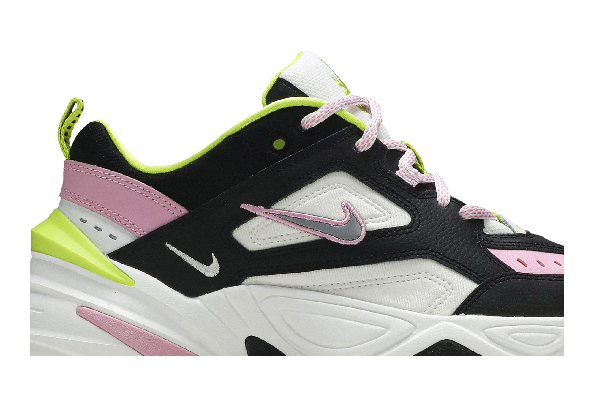 nike tekno black and pink