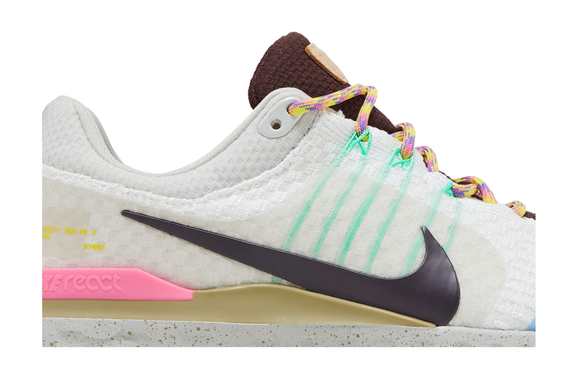 Nike React Infinity Run Flyknit 3 Sail Pinksicle Earth Authenticated Deals on Men main image 3