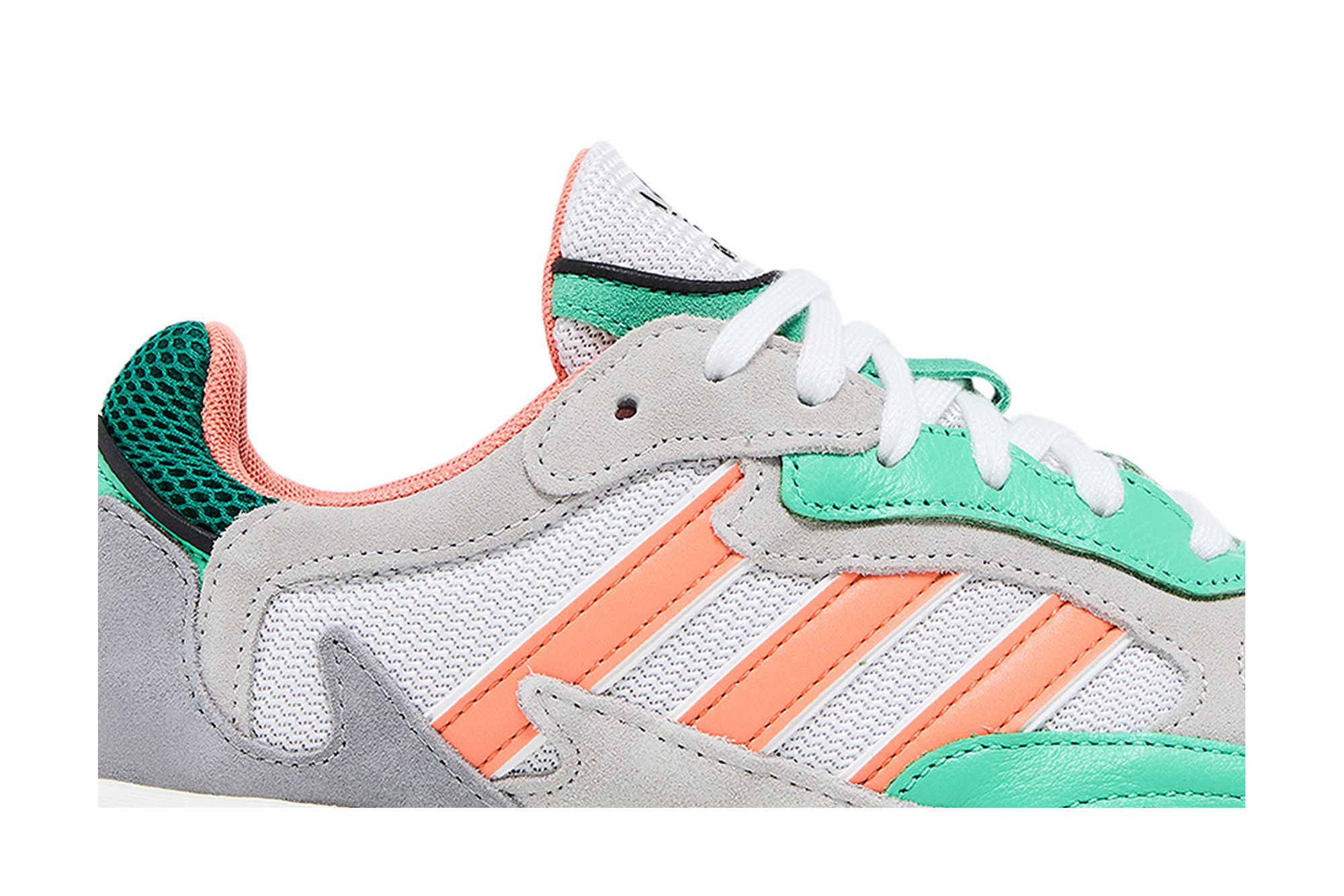 Adidas Tresc Run J Sneakers Shoes White Bliss Coral EF7650 Men\'s 6 / Women’s 7.5 Adidas Tresc Run J Sneakers Shoes White Bliss | Mercari main image 2
