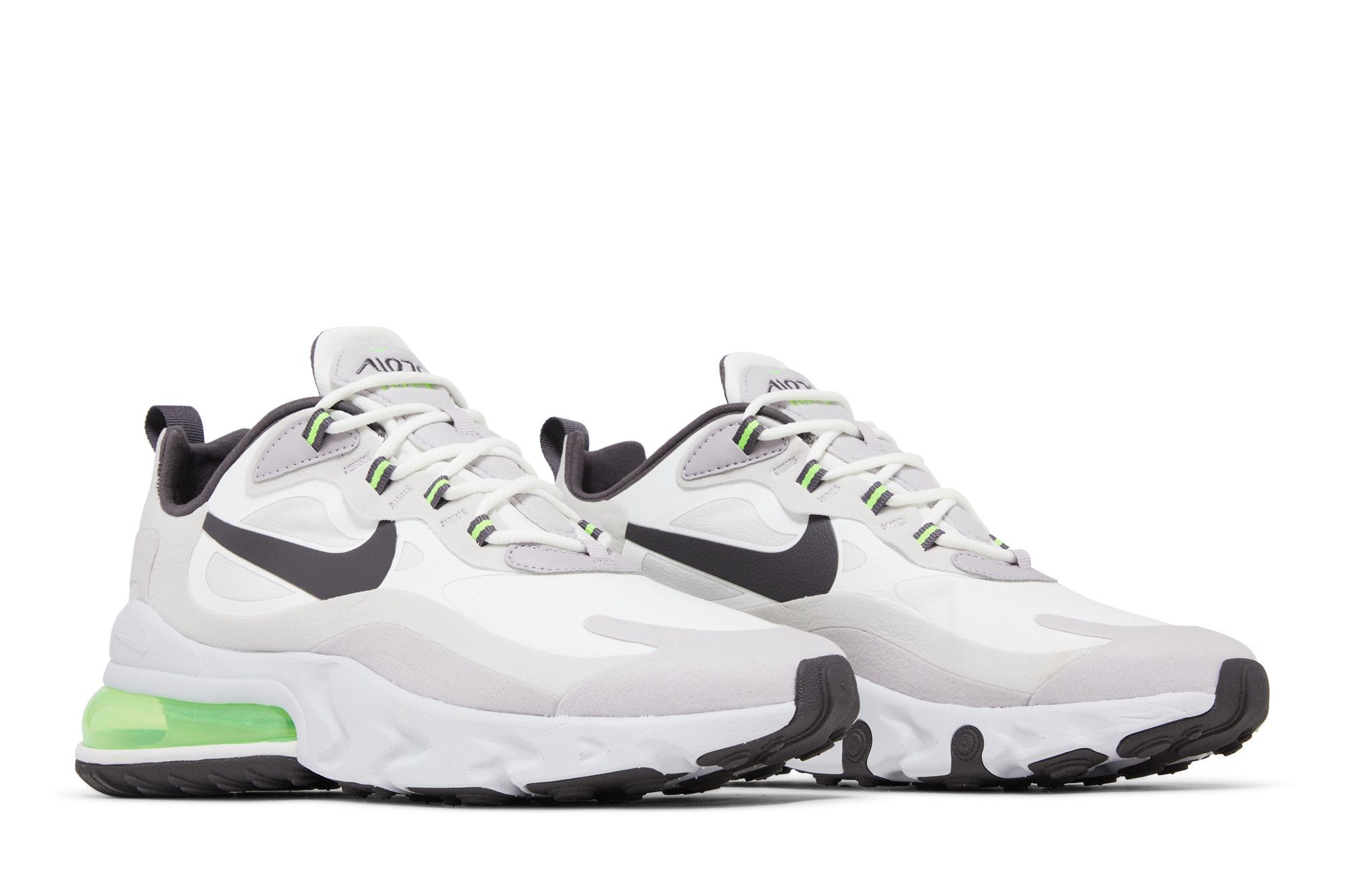 Nike Air Max 270 React White Grey Electric Green Nike Air Max 270 React | White | CI3866-100 main image 2